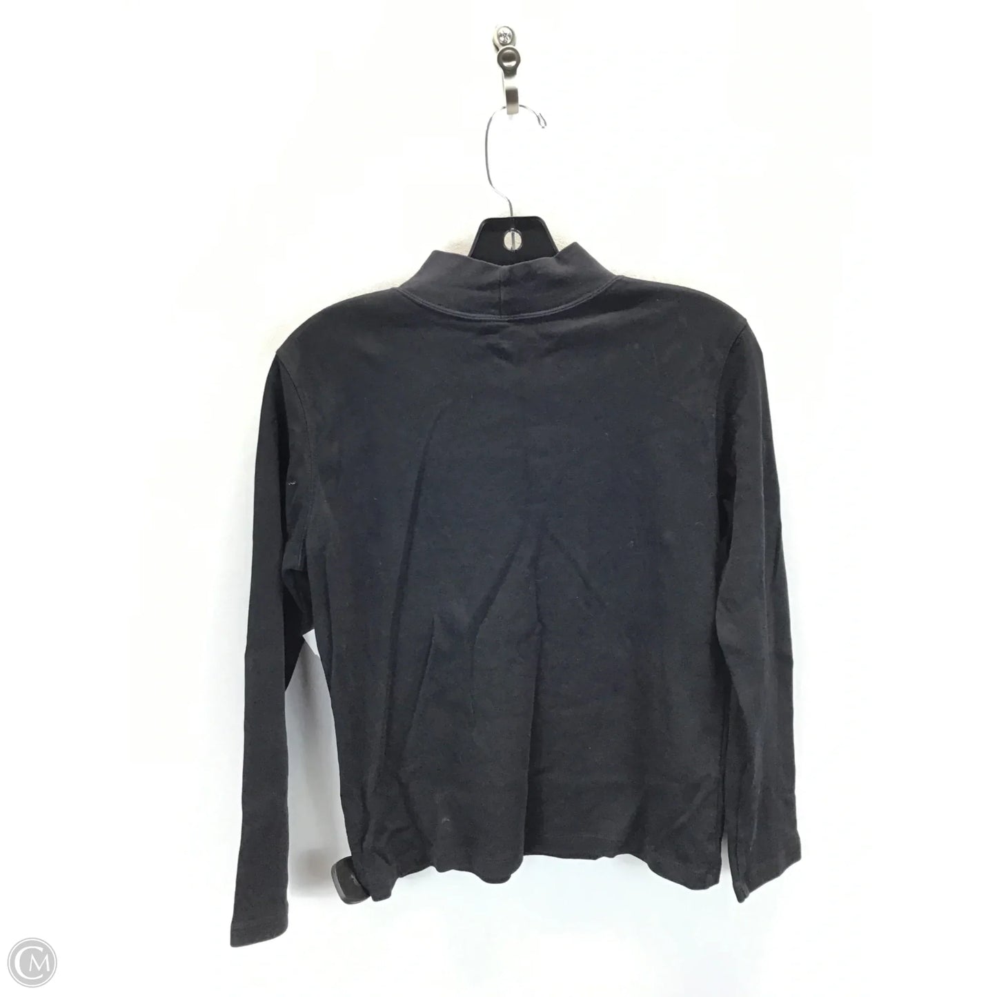 Top Long Sleeve Basic By St Johns Bay In Black, Size: M