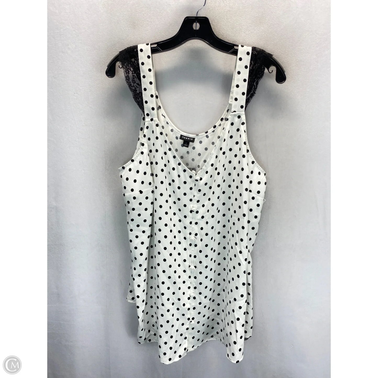 Top Sleeveless By Torrid In Polkadot Pattern, Size: 2x
