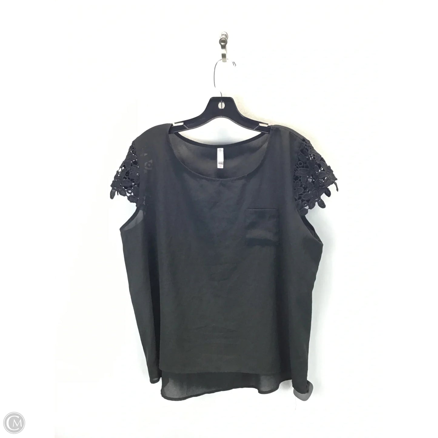 Top Sleeveless Basic By Xhilaration In Black, Size: 2x