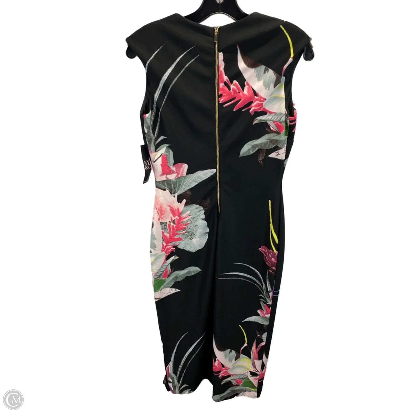 Dress Casual Midi By New York And Co In Floral Print, Size: Xs