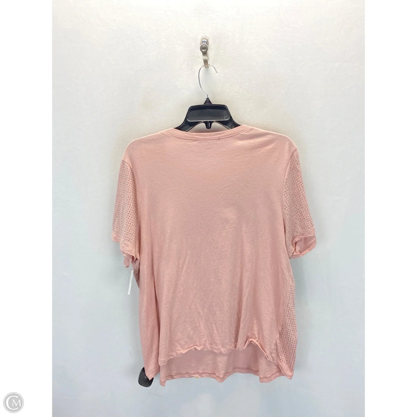 Top Short Sleeve By Inc In Pink, Size: 1x
