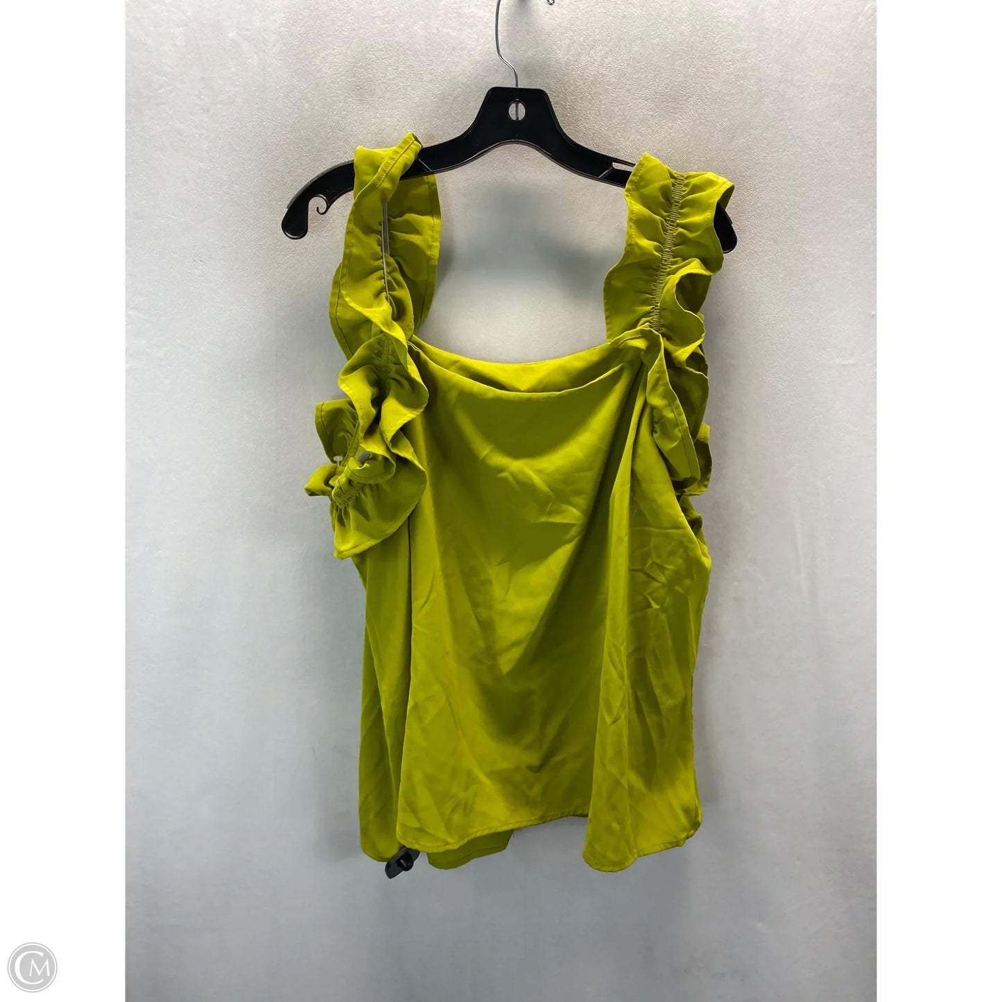 Top Sleeveless Basic By Shein In Green, Size: 3x