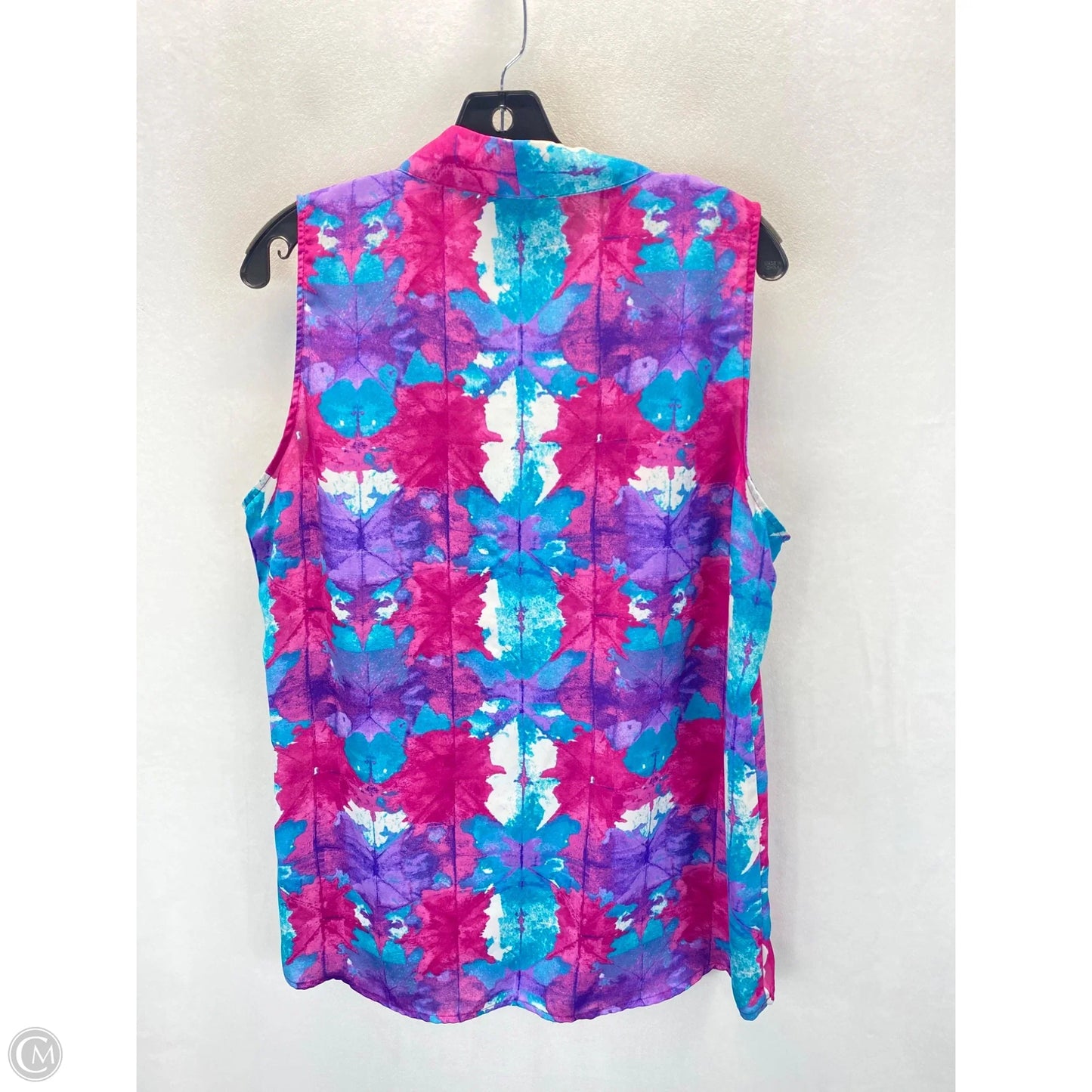 Top Sleeveless By Laundry In Pink & Purple, Size: L