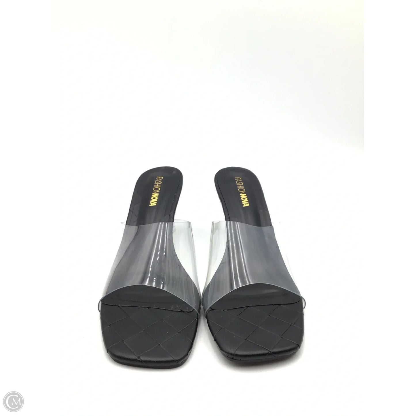 Sandals Heels Kitten By Fashion Nova In Black, Size: 8.5