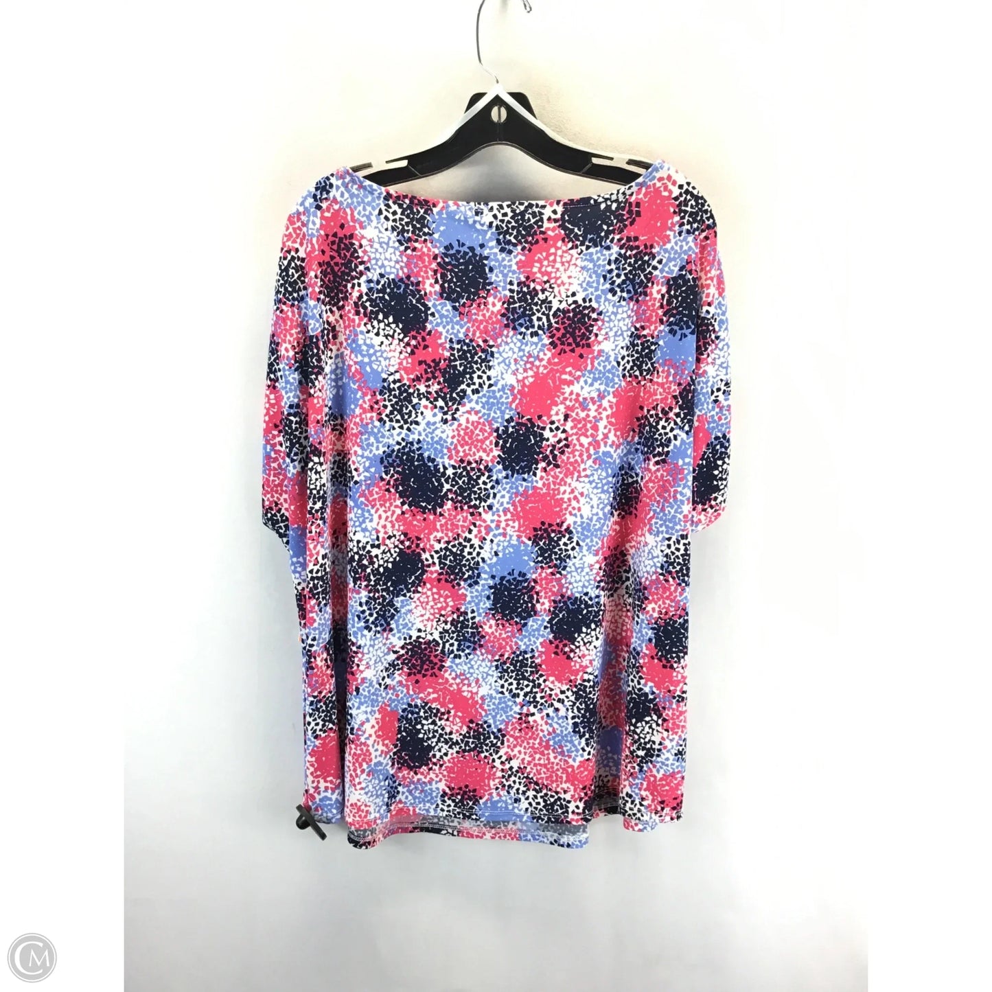 Top Short Sleeve By Roz And Ali In Mauve, Size: 2x