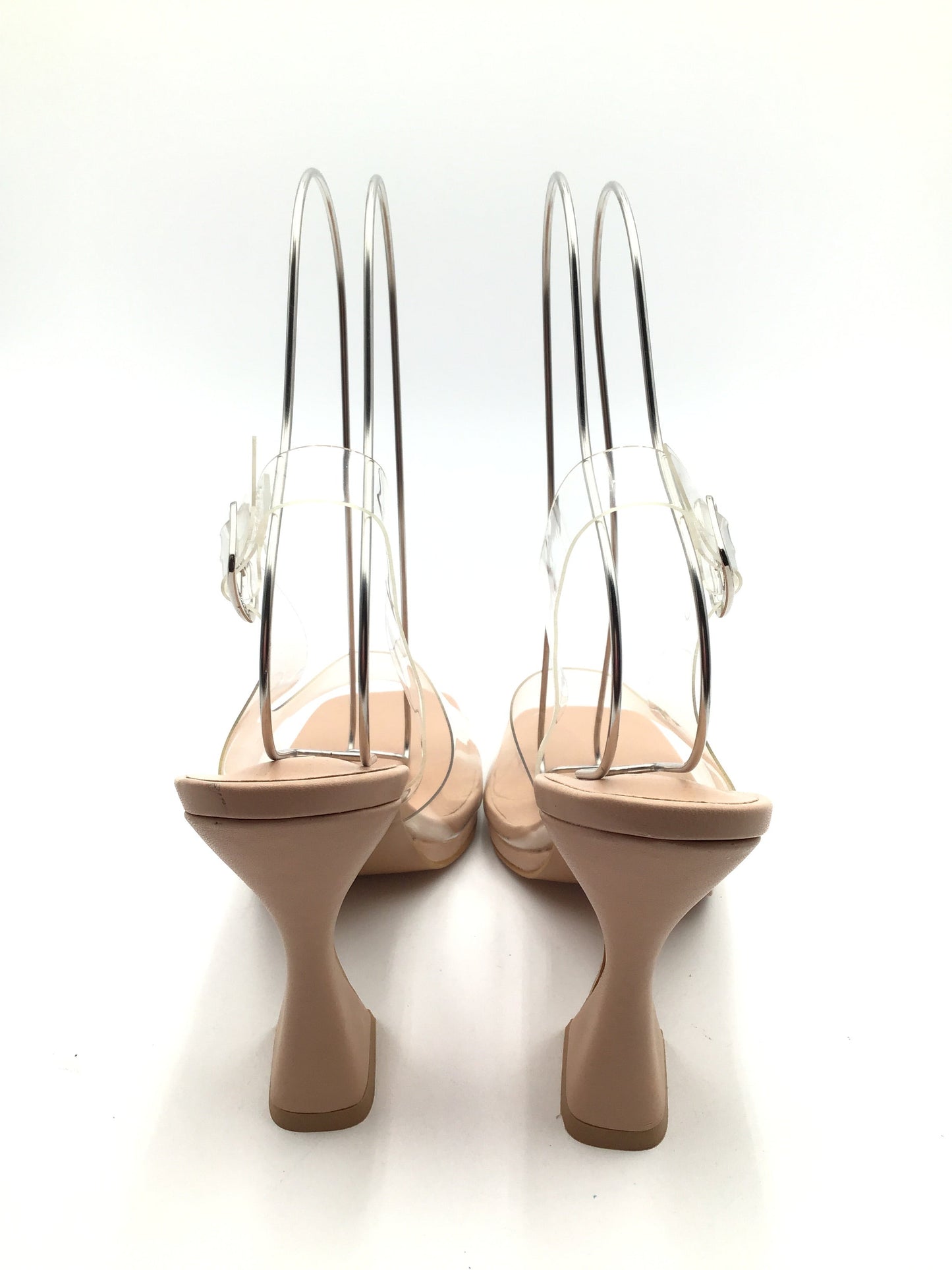 Sandals Heels Stiletto By Olivia Miller In Clear, Size: 6