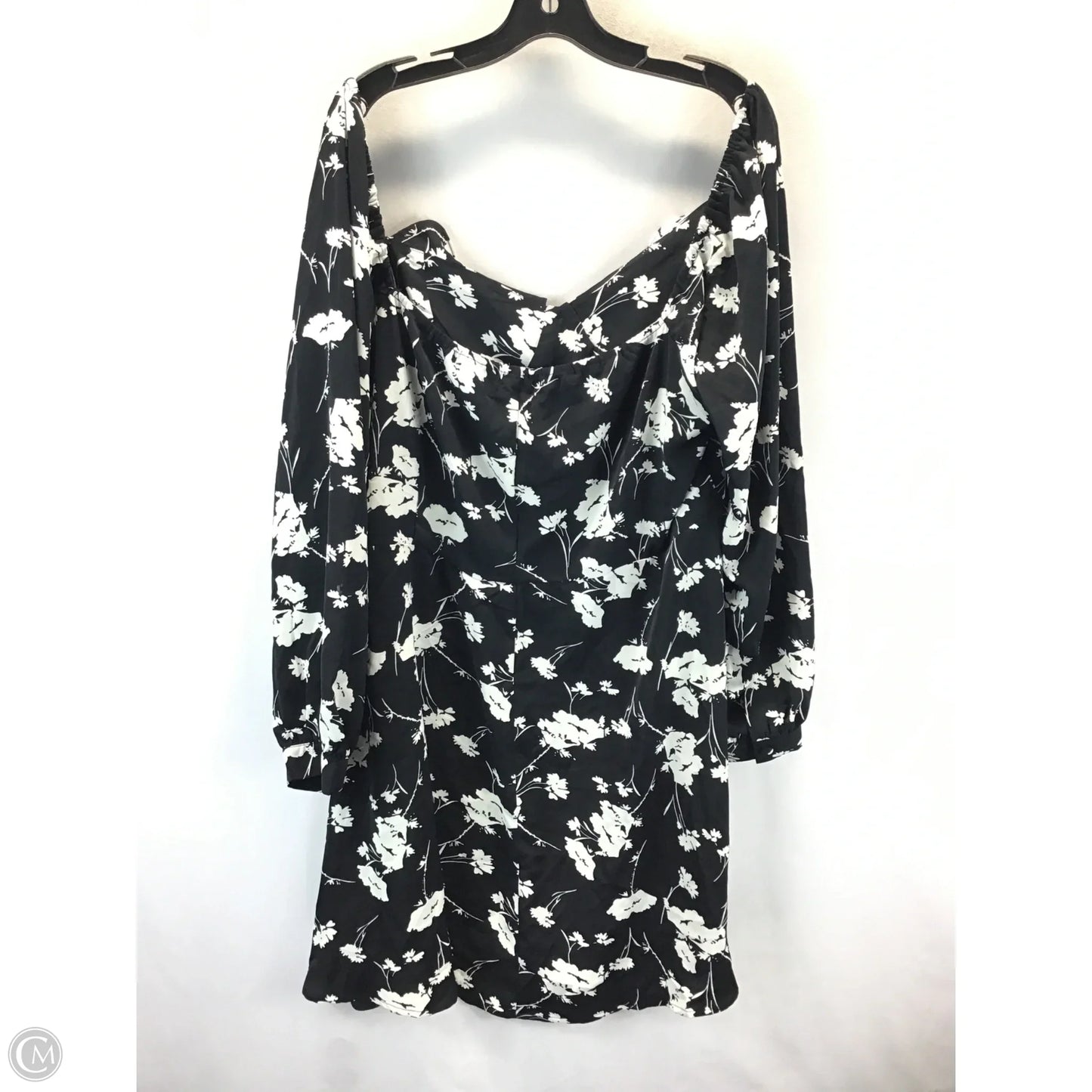 Dress Casual Midi By Nasty Gal In Black & White, Size: 1x