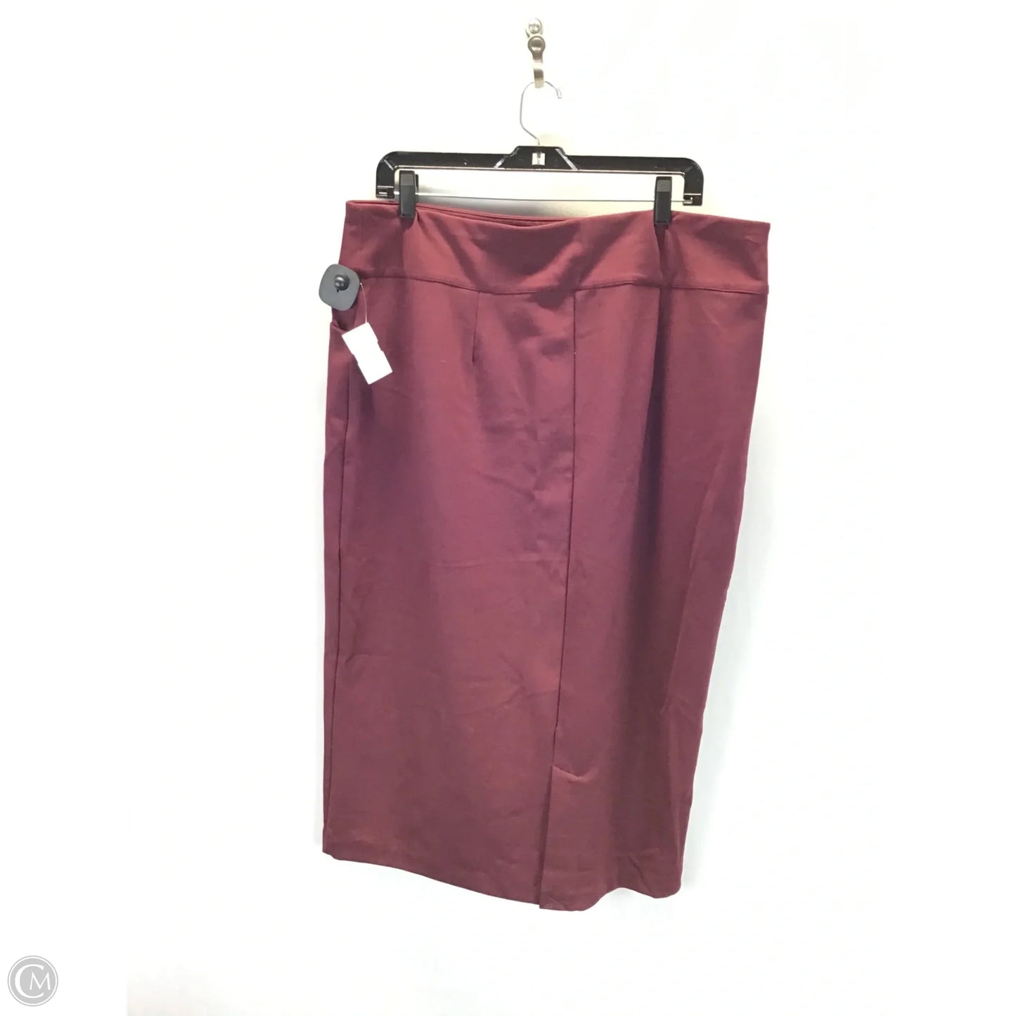 Skirt Midi By Ashley Stewart In Maroon, Size: 18