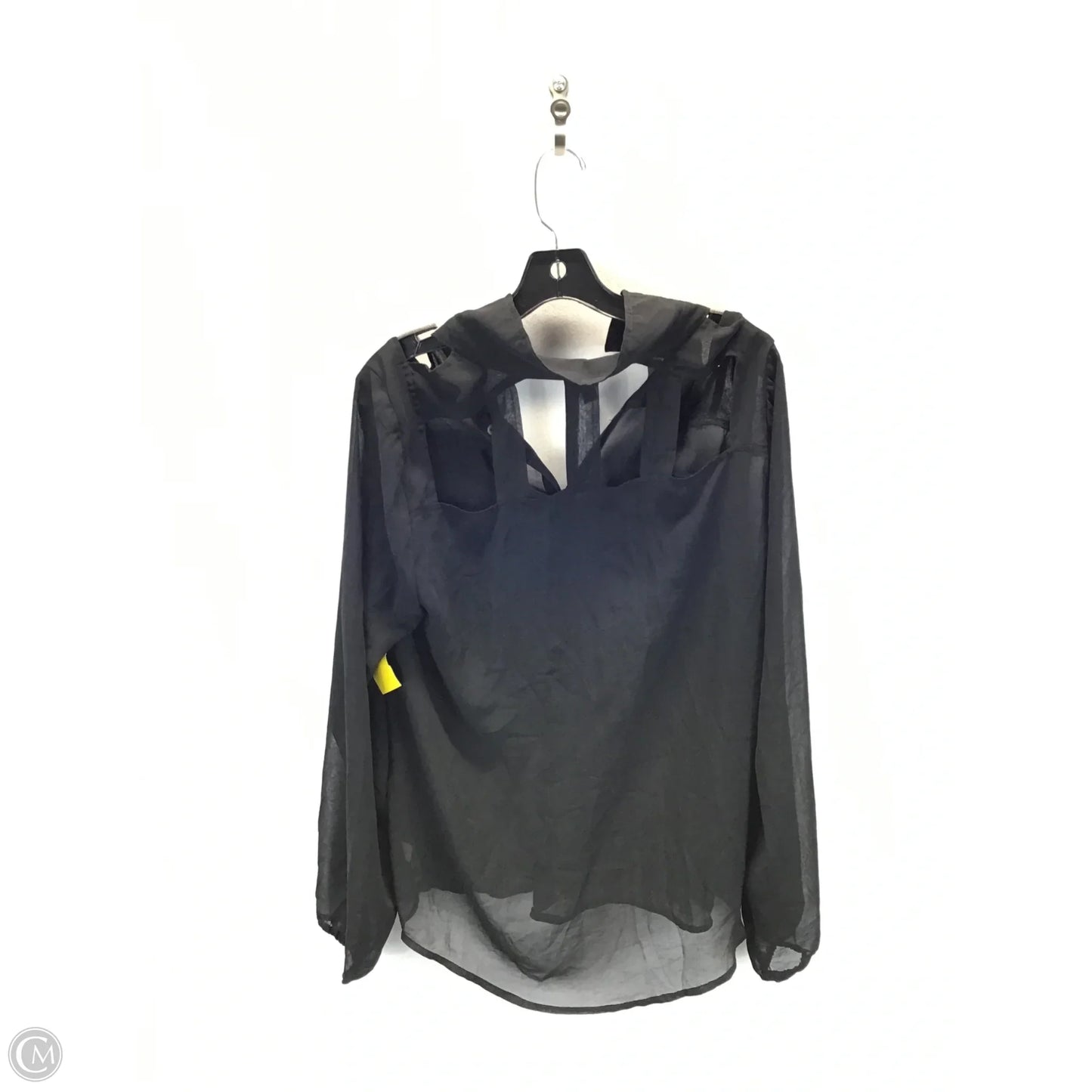 Top Long Sleeve By Bebe In Sheer, Size: Xl