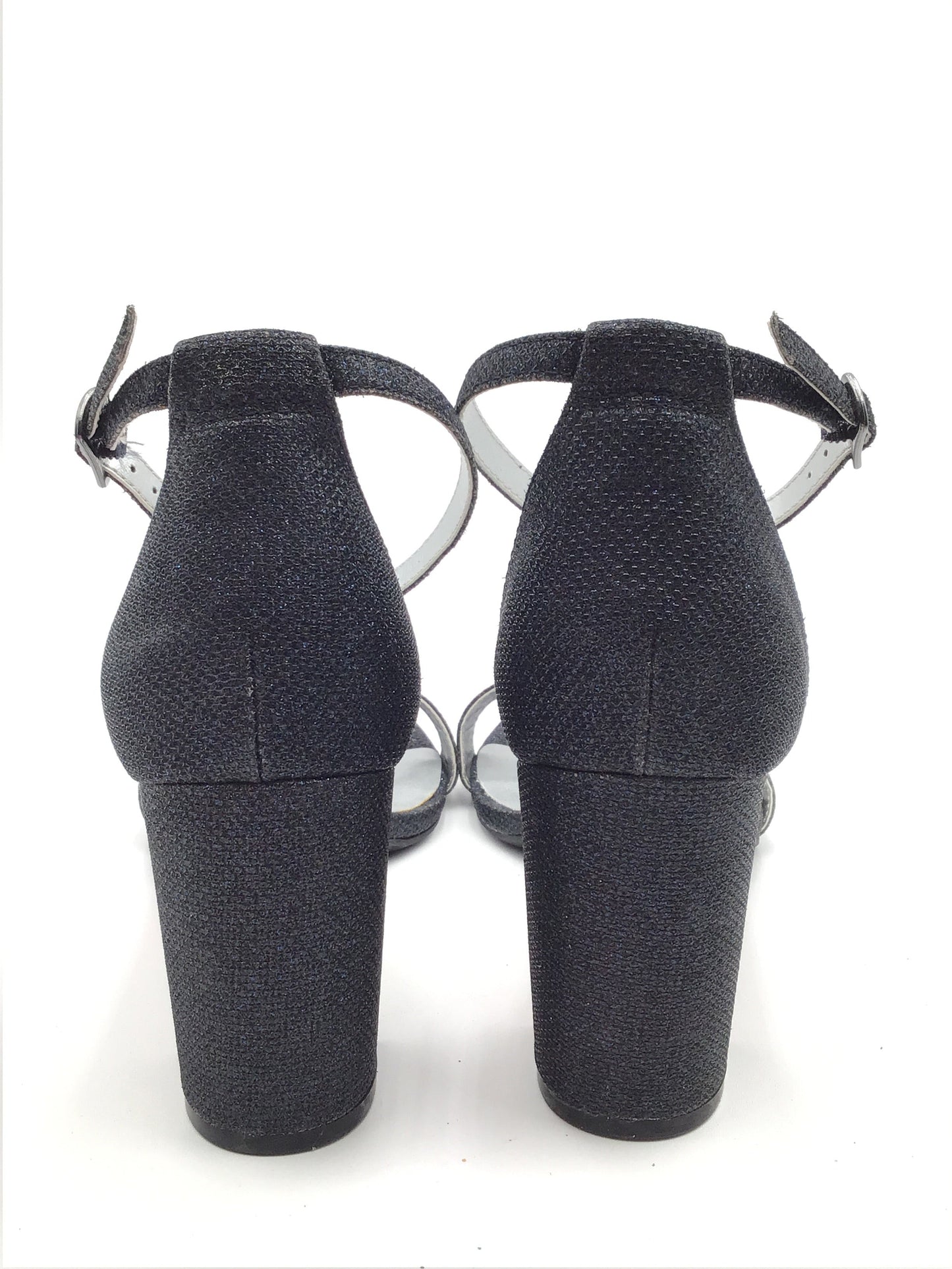 Sandals Heels Block By Bandolino In Blue Black, Size: 11