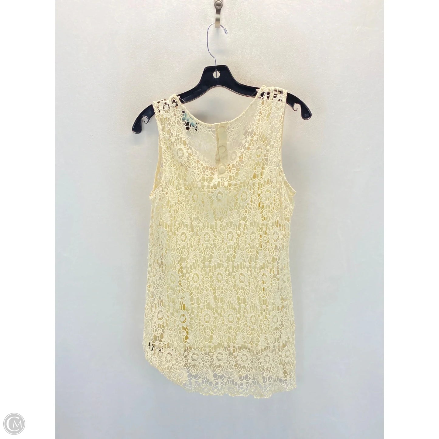 Top Sleeveless By Cynthia Rowley In Cream, Size: L