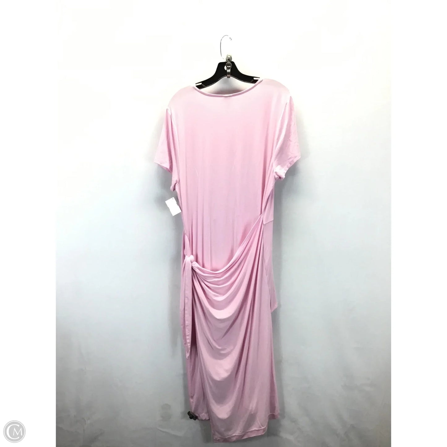 Dress Casual Midi By A New Day In Pink, Size: Xxl