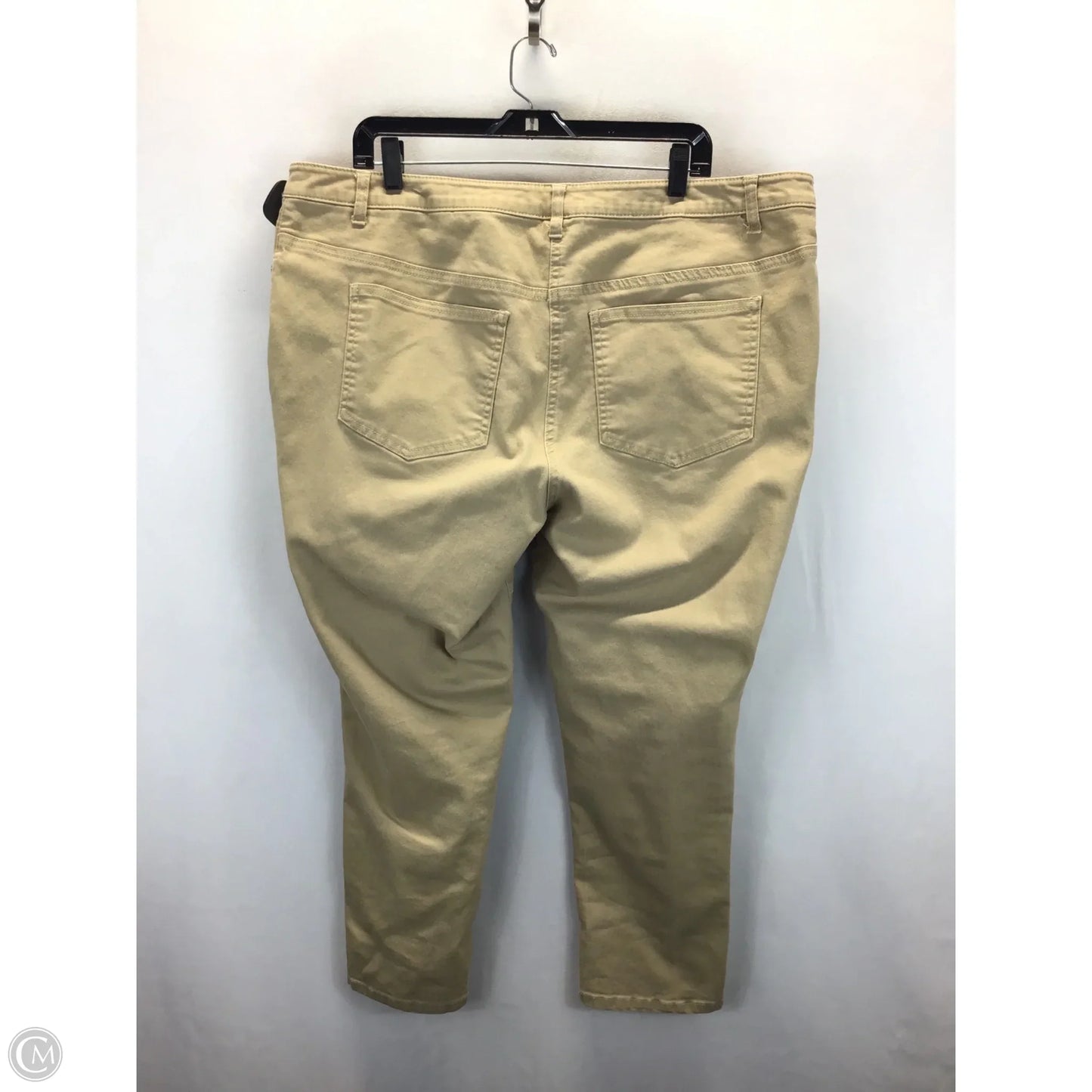 Jeans Boyfriend By Woman Within In Tan, Size: 22