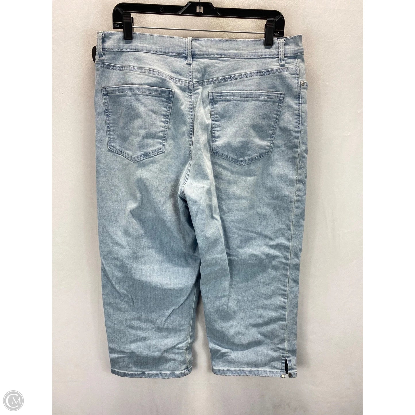 Jeans Cropped By Gloria Vanderbilt In Blue, Size: 14