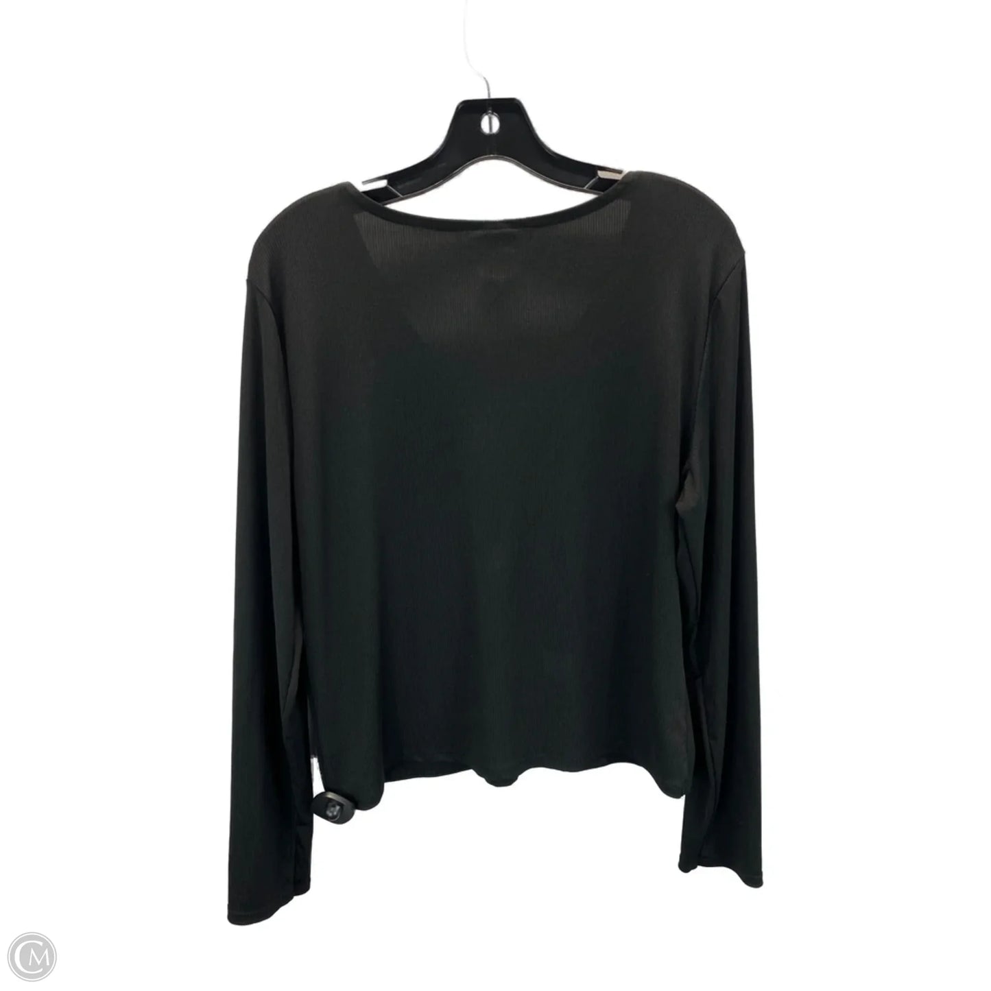Top Long Sleeve By Clothes Mentor In Black, Size: Xxl