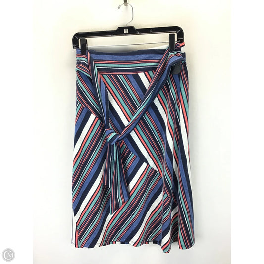 Skirt Midi By Clothes Mentor In Blue & Orange, Size: M