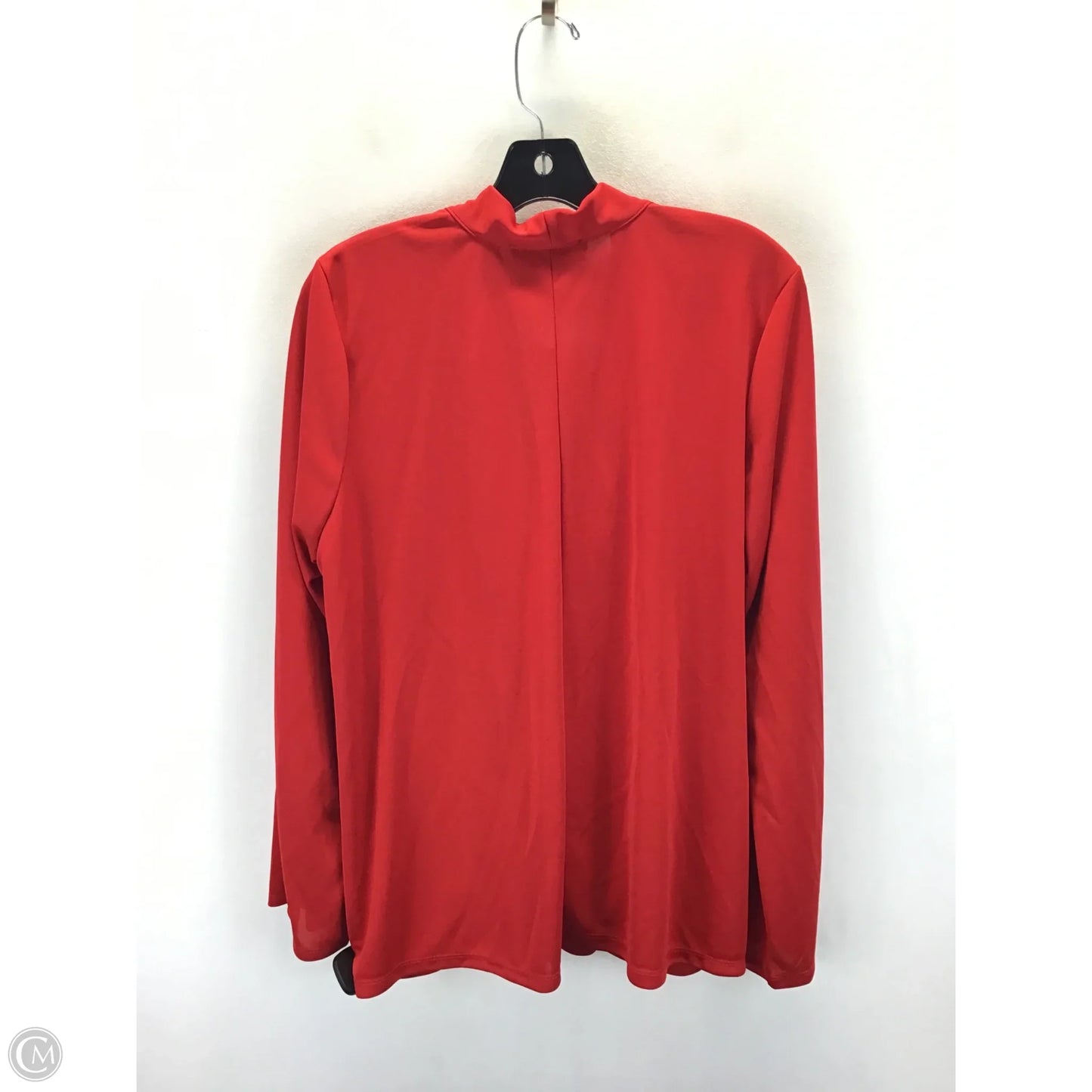 Top Long Sleeve By Eloquii In Red, Size: 18