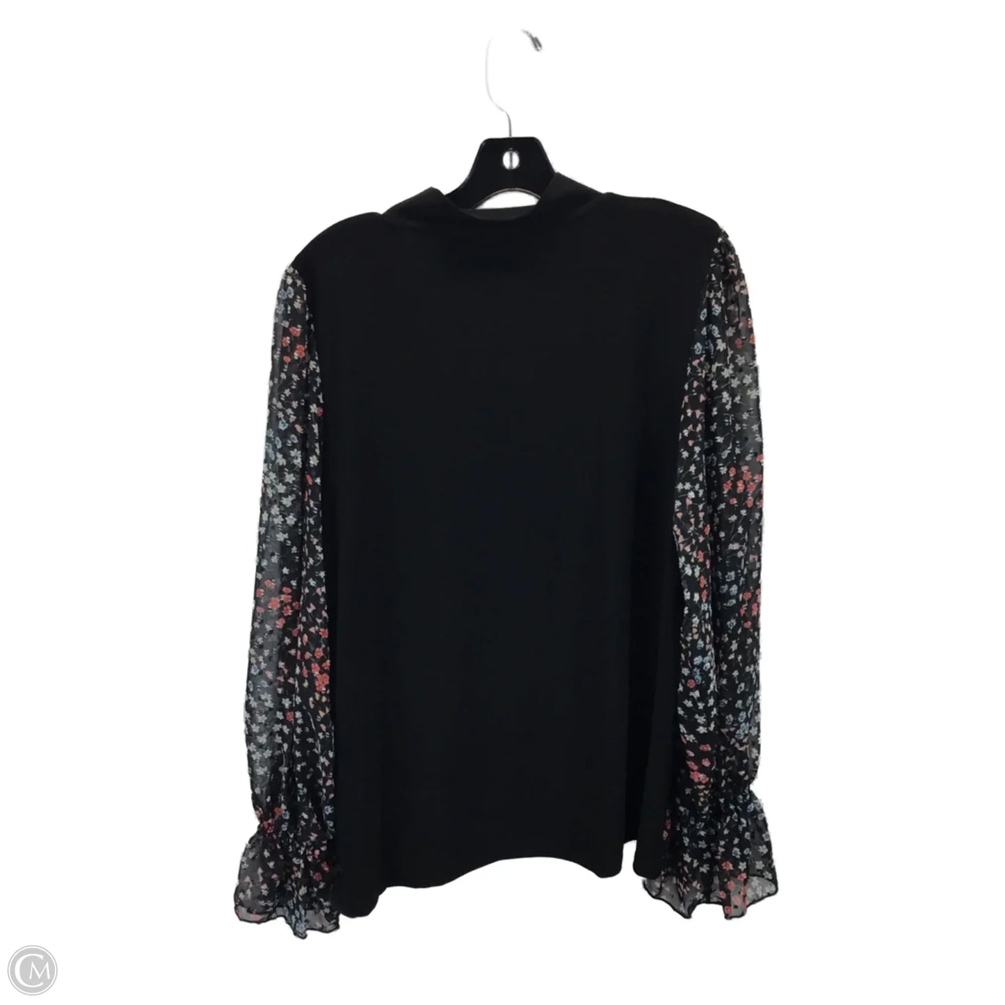 Top Long Sleeve By Cece In Black, Size: Xl