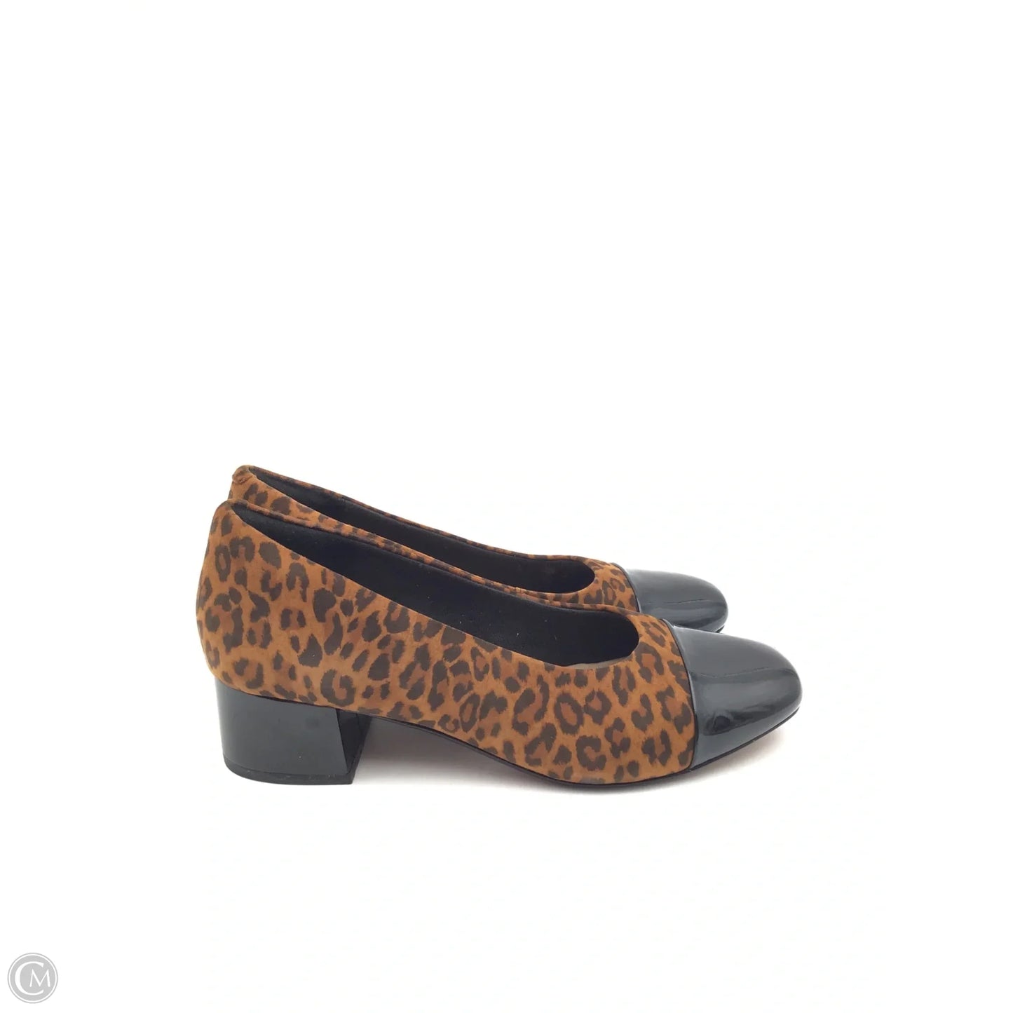 Shoes Heels Block By Clarks In Animal Print, Size: 6