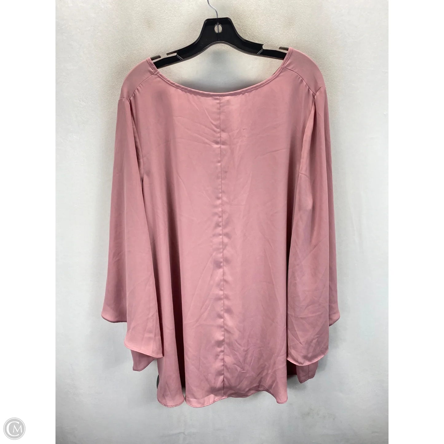 Top Long Sleeve By Avenue In Pink, Size: 18