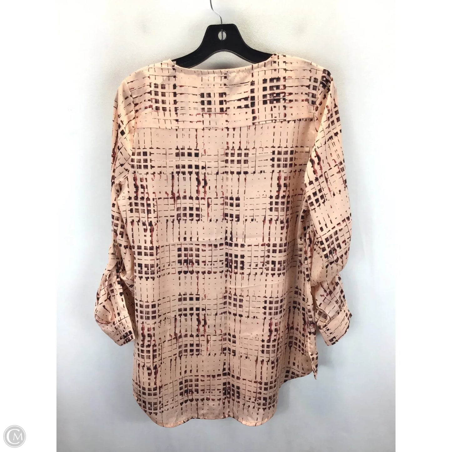 Top Long Sleeve By Apt 9 In Peach, Size: M
