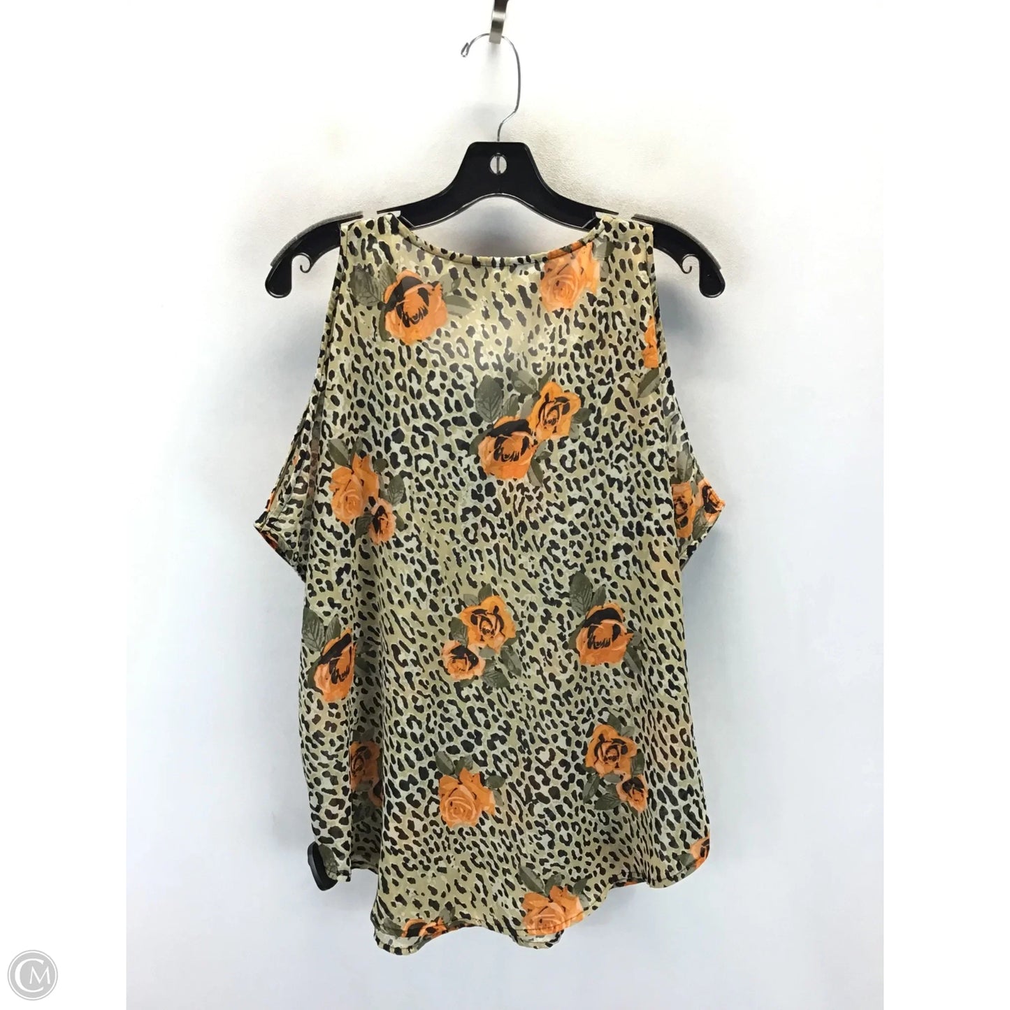 Top Short Sleeve By Live 4 Truth In Animal Print, Size: 1x
