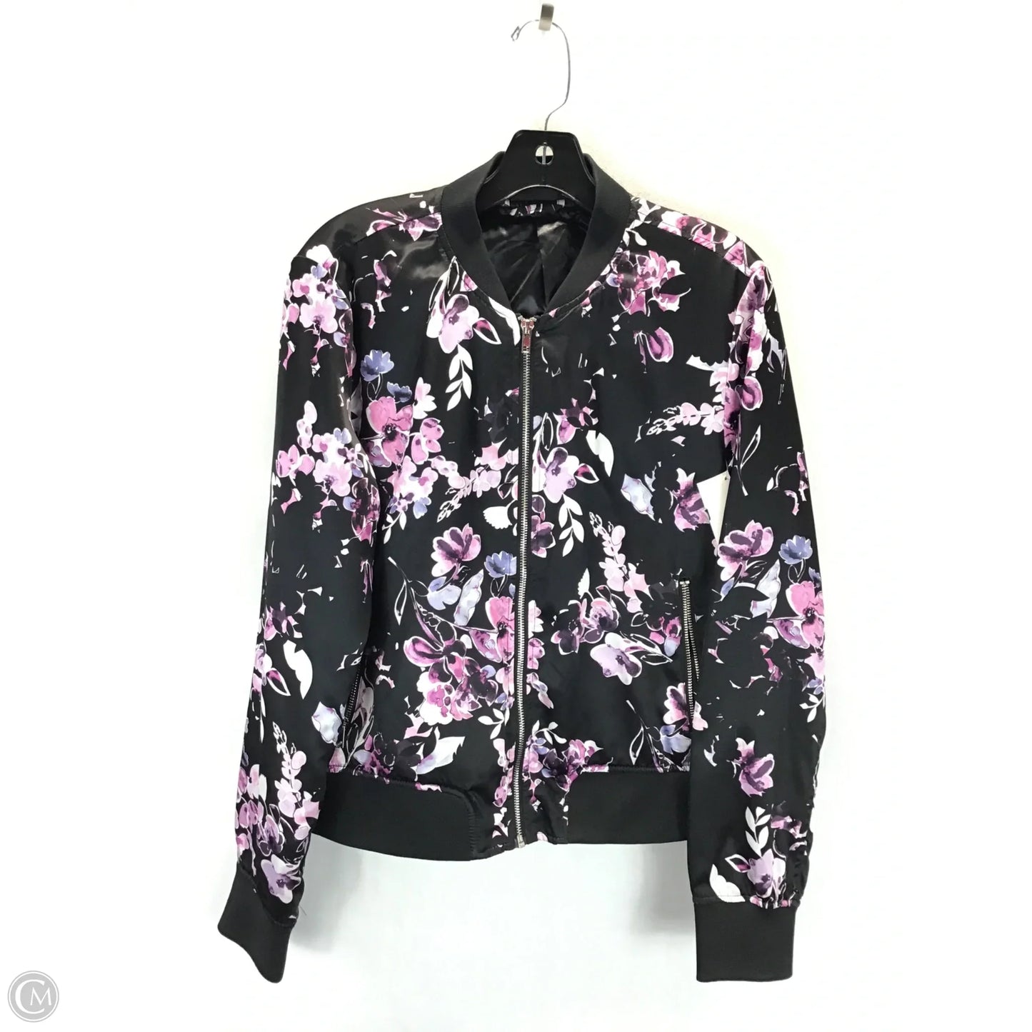 Jacket Other By Ana In Black & Pink, Size: L