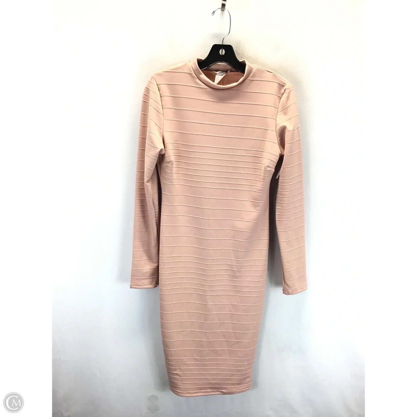 Dress Sweater By Fashion Nova In Peach, Size: L