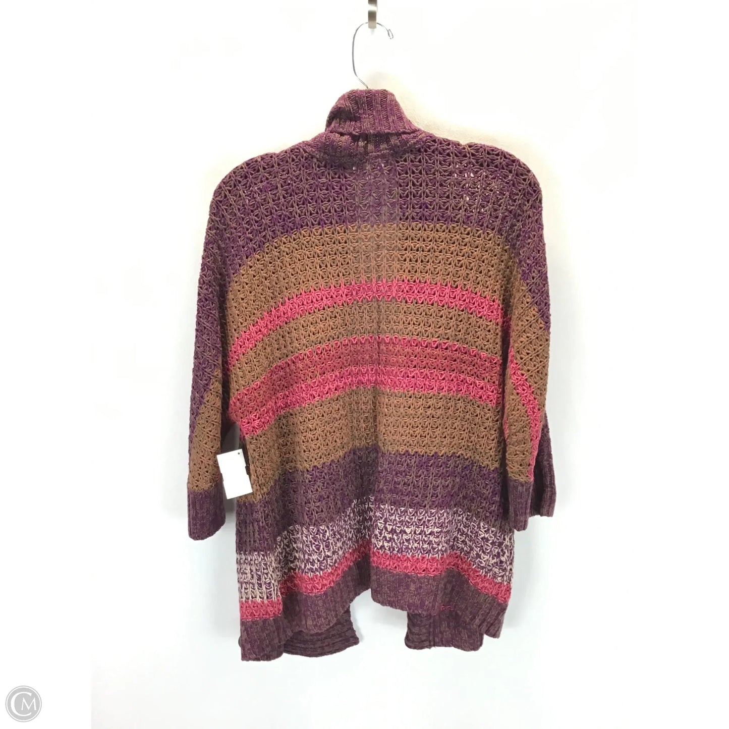 Cardigan By Sonoma In Purple & Tan, Size: M