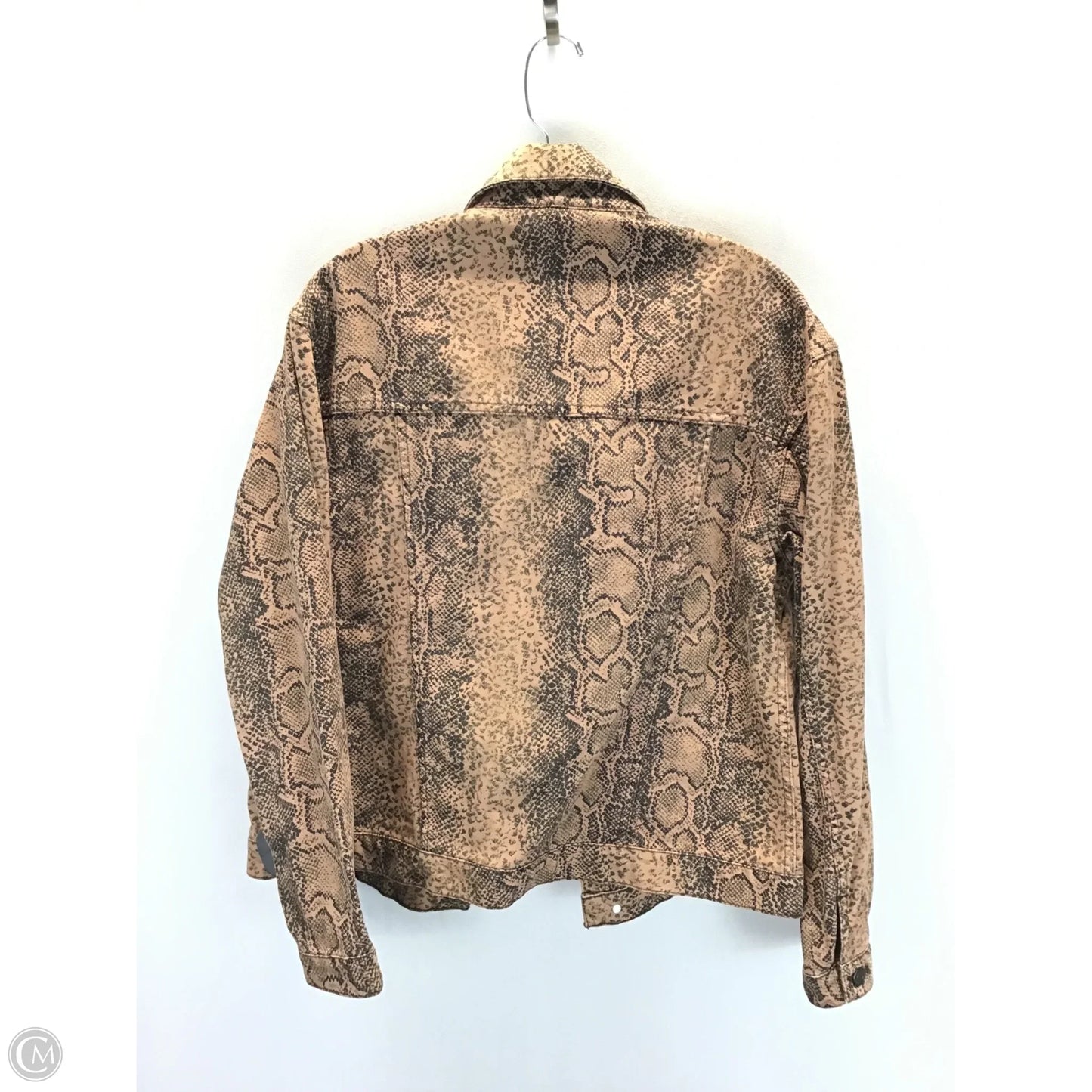 Jacket Denim By Free People In Animal Print, Size: S