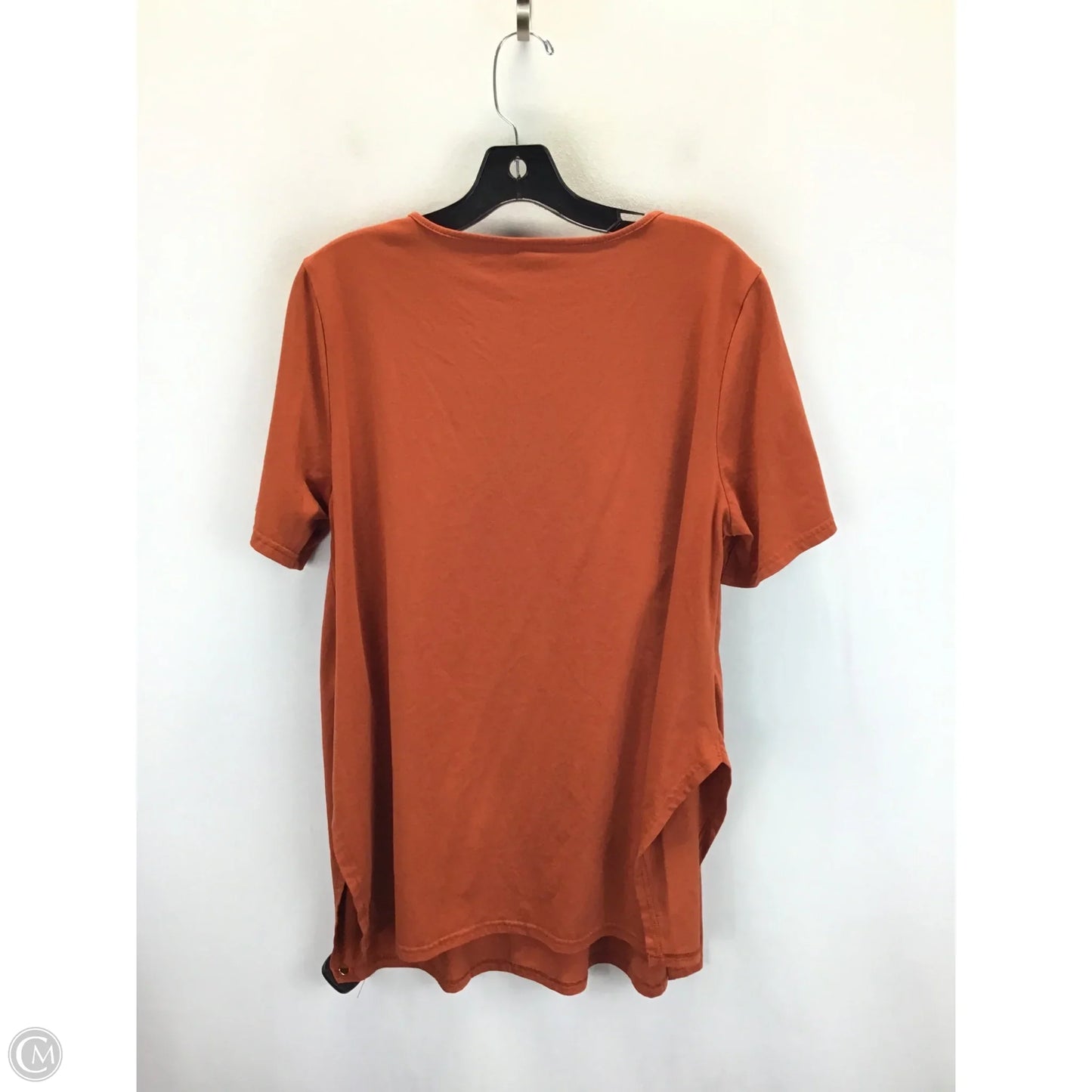 Top Short Sleeve By H&m In Orange, Size: Xl