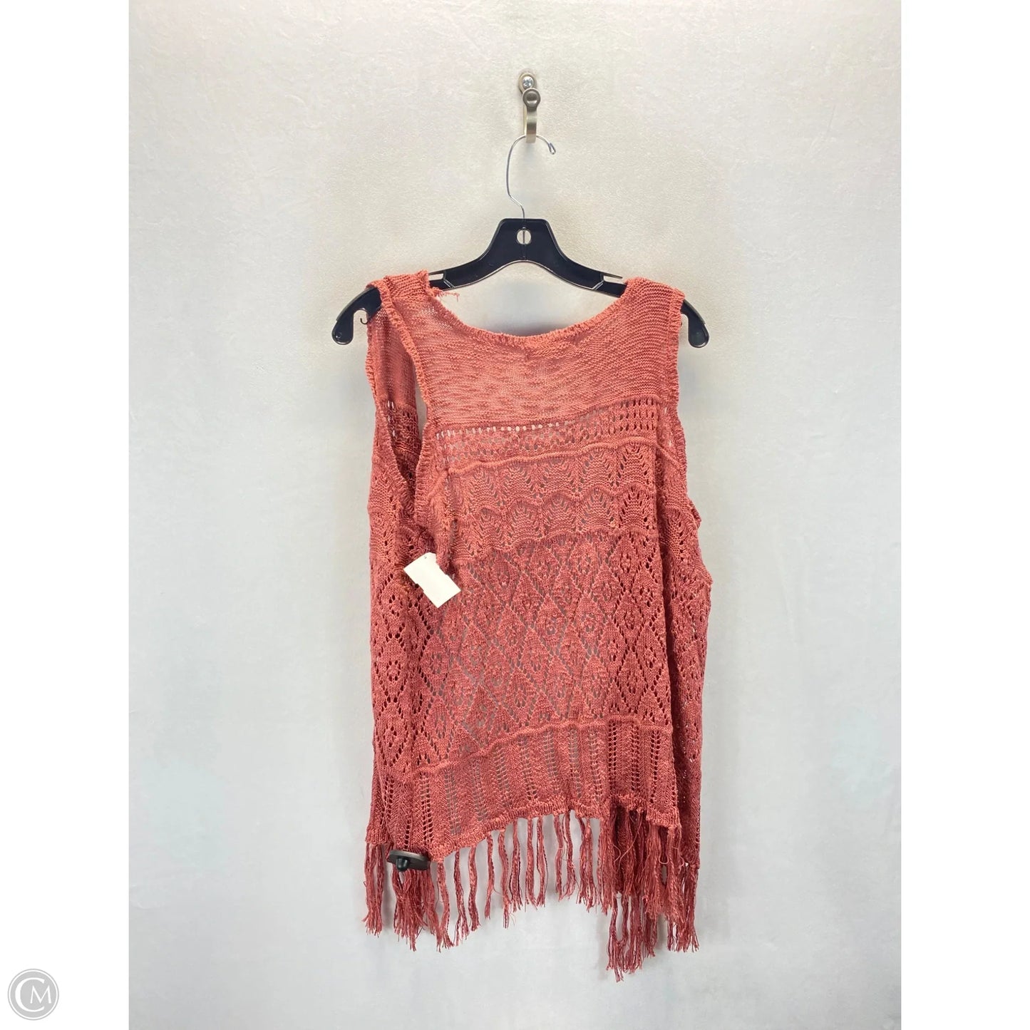 Vest Sweater By Pink Rose In Pink, Size: L
