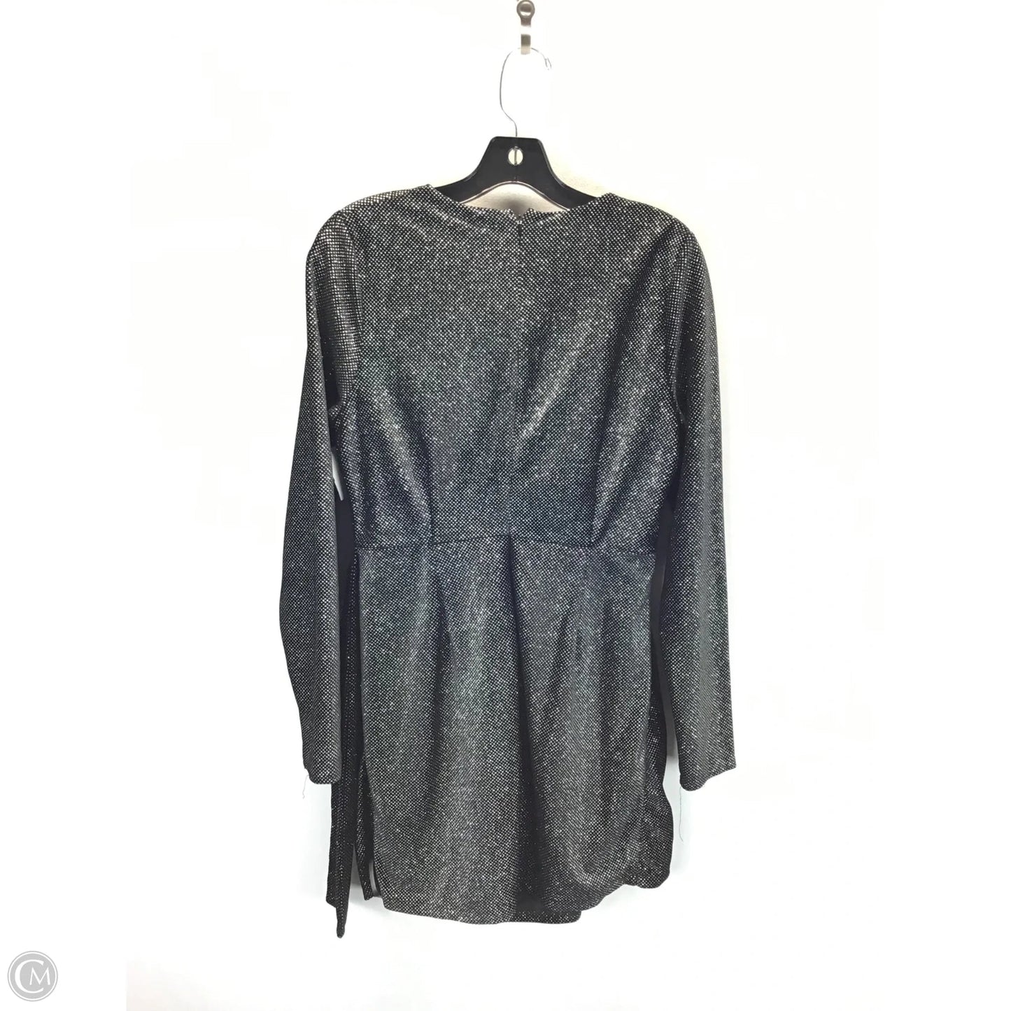 Dress Party Short By Clothes Mentor In Black & Silver, Size: 8