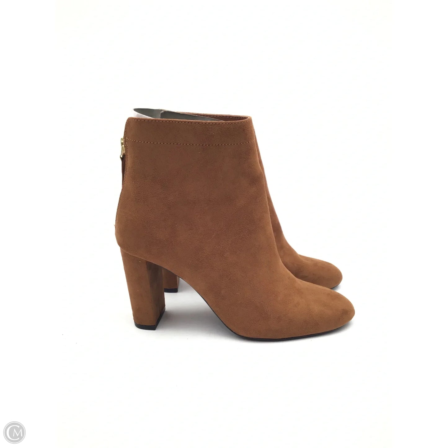 Boots Ankle Heels By Qupid In Brown, Size: 8.5