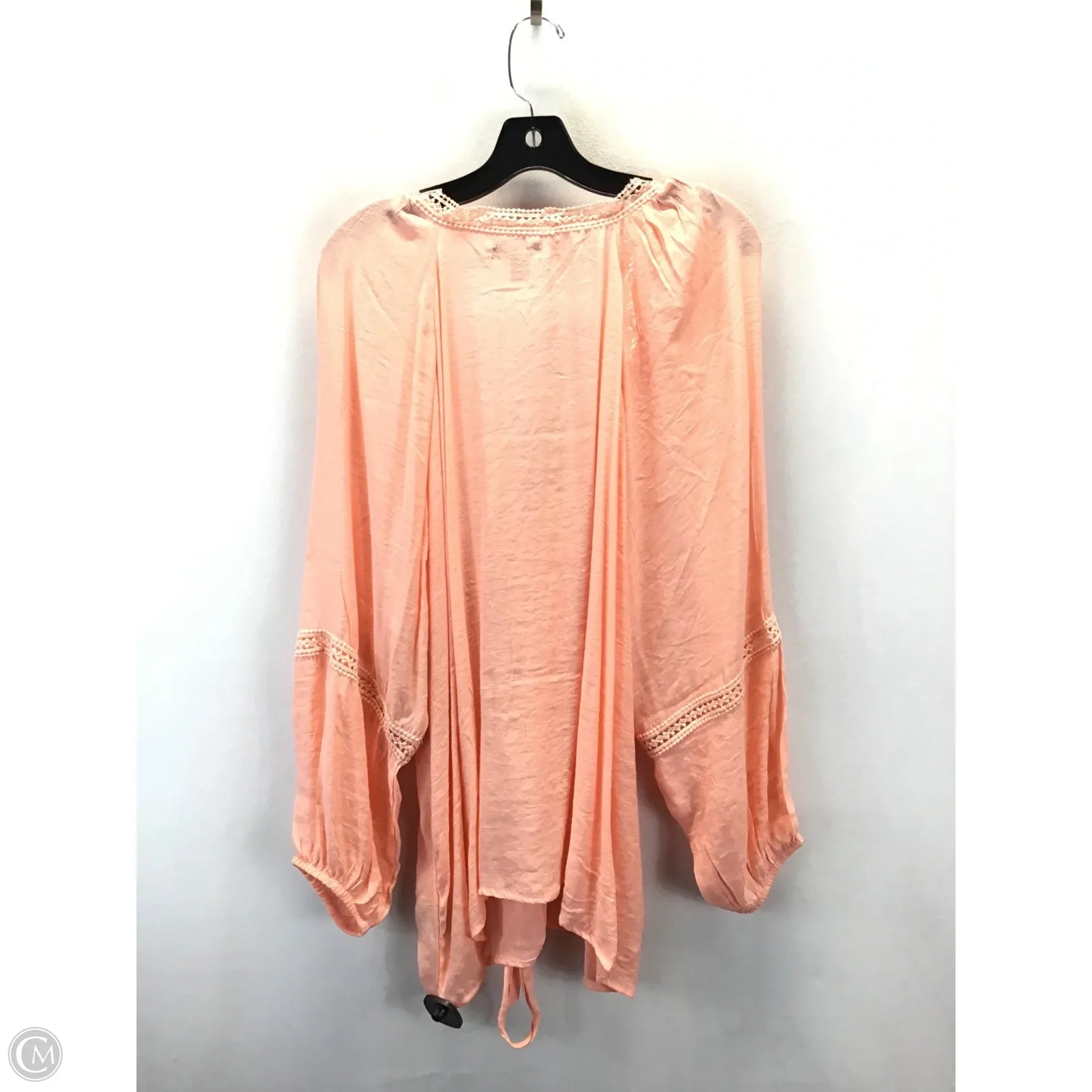 Top Long Sleeve By Rouge In Peach, Size: 2x