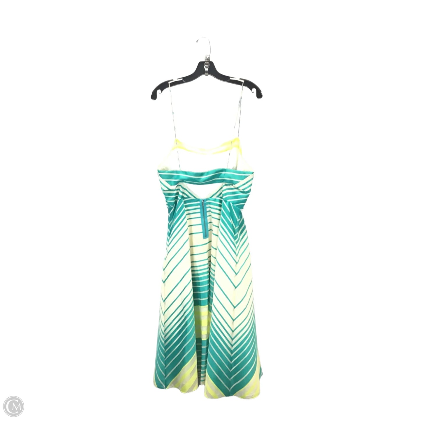 Dress Casual Midi By Tracy Reese In Blue & Green, Size: 12