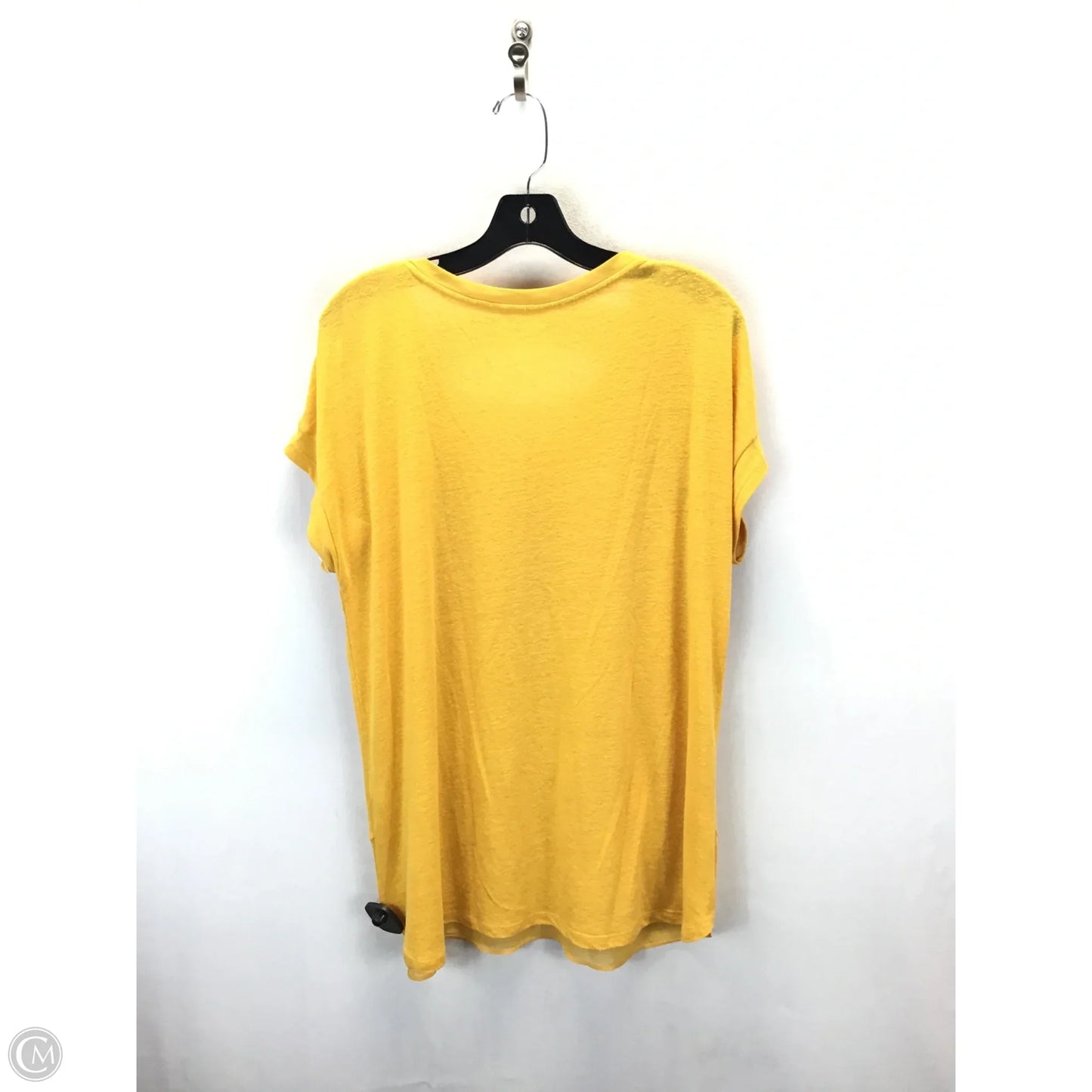 Top Short Sleeve By Lane Bryant In Yellow, Size: 14