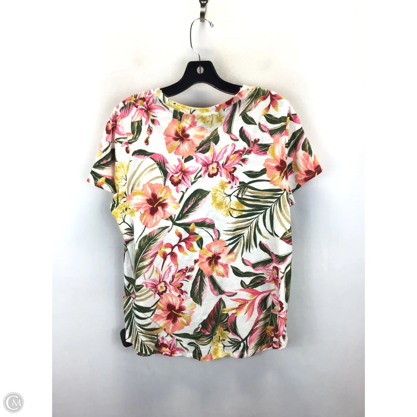 Top Short Sleeve By Old Navy In Floral Print, Size: L