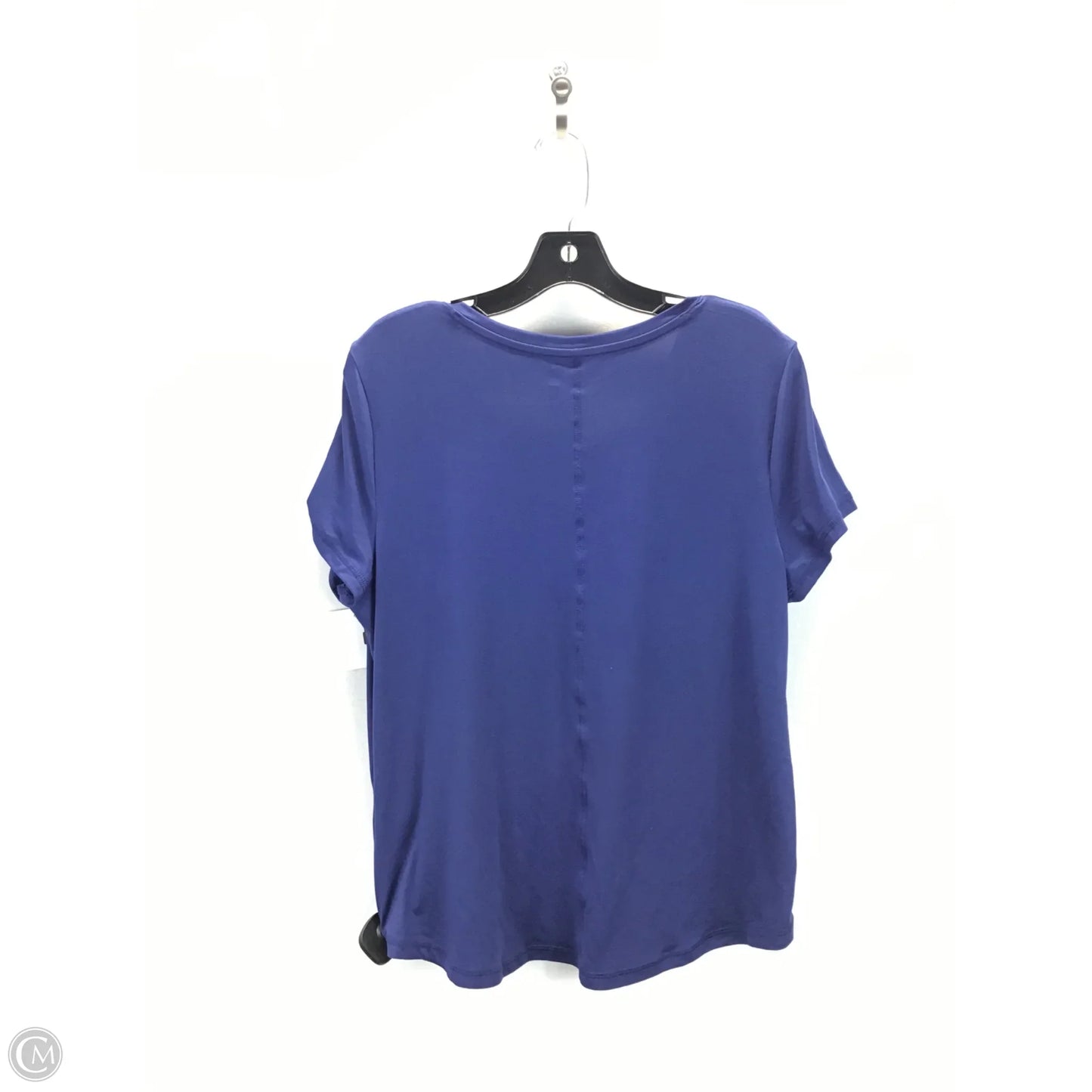Athletic Top Short Sleeve By Ideology In Blue, Size: L