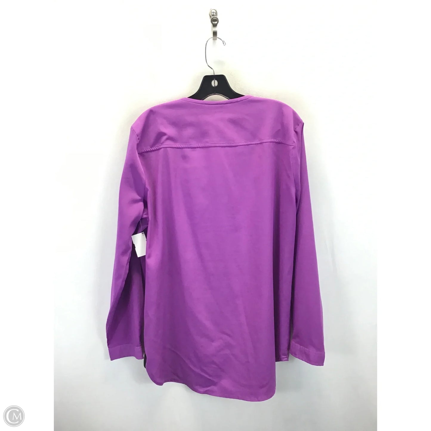 Top Long Sleeve By New York And Co In Purple, Size: Xl