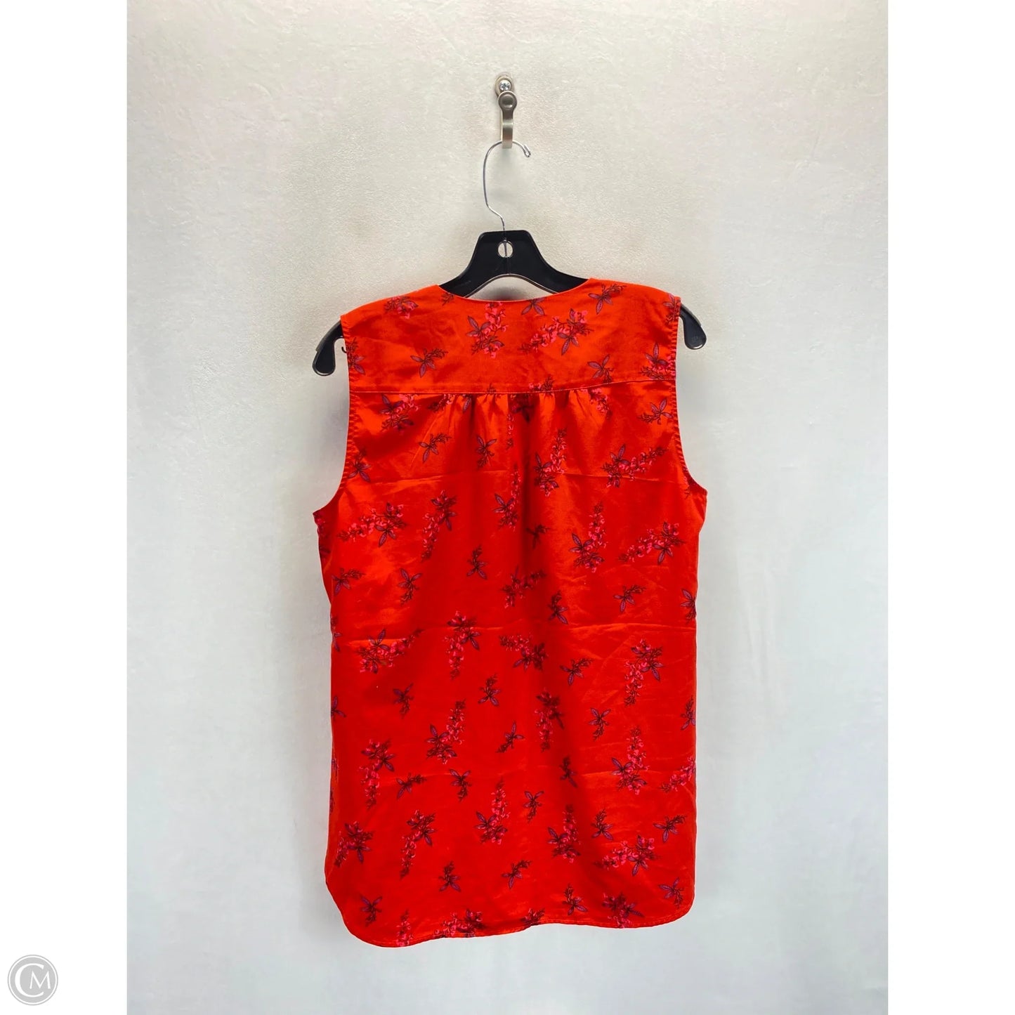 Top Sleeveless By Cabi In Red, Size: M