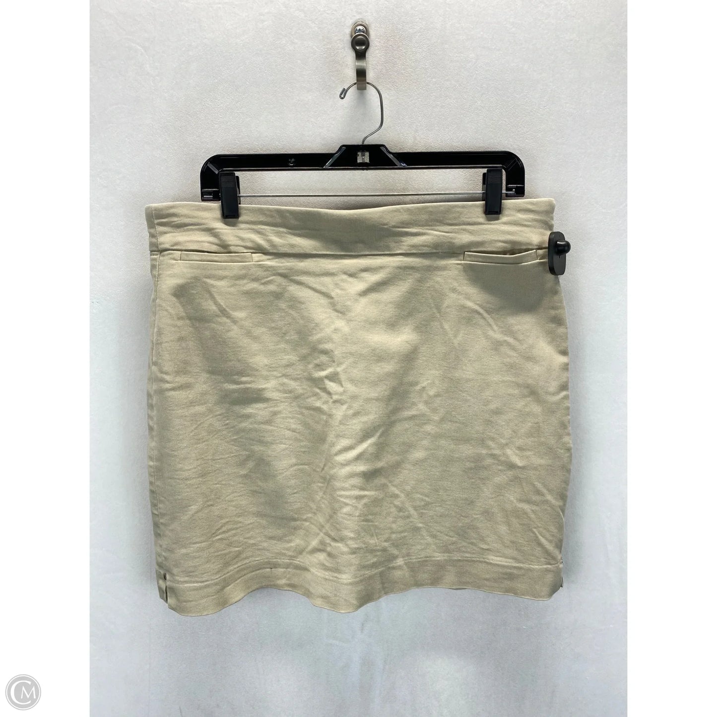 Skort By Croft And Barrow In Tan, Size: L