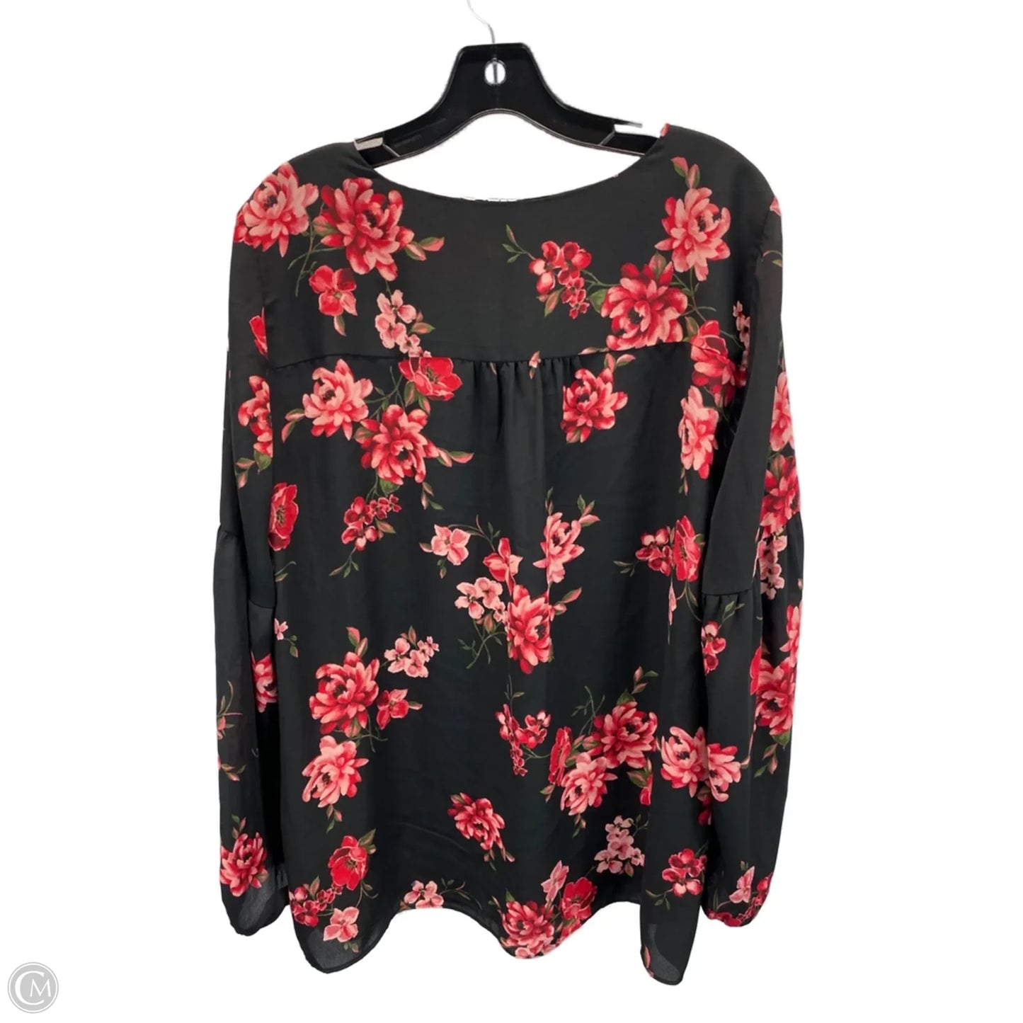 Top Long Sleeve By Lane Bryant In Floral Print, Size: 16