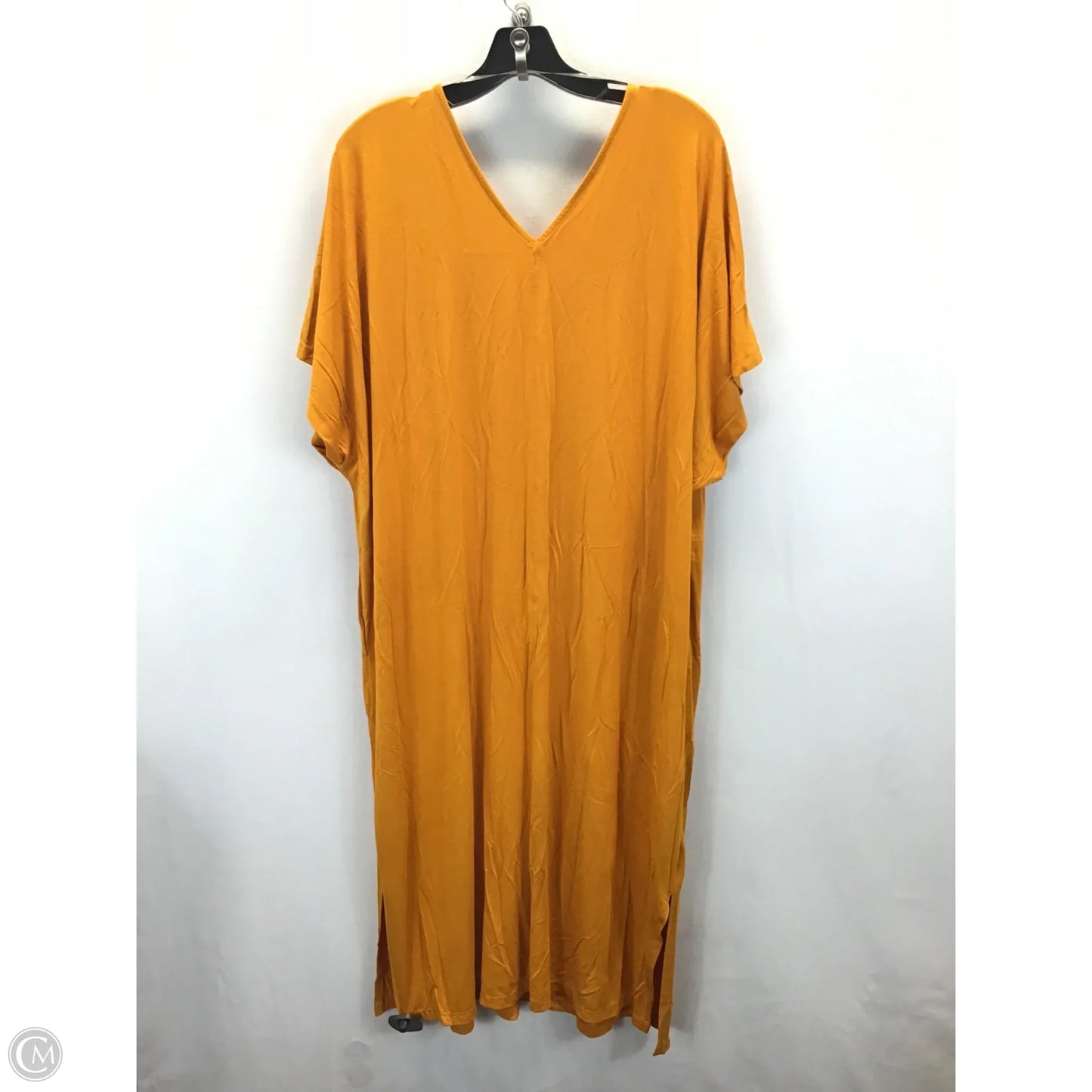 Dress Casual Midi By Ava & Viv In Yellow, Size: 1x