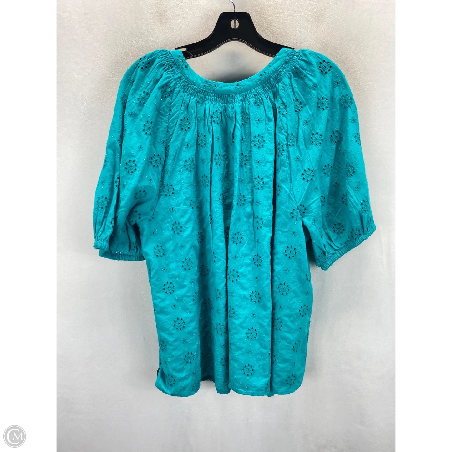 Top Short Sleeve By Crown And Ivy In Teal, Size: 2x