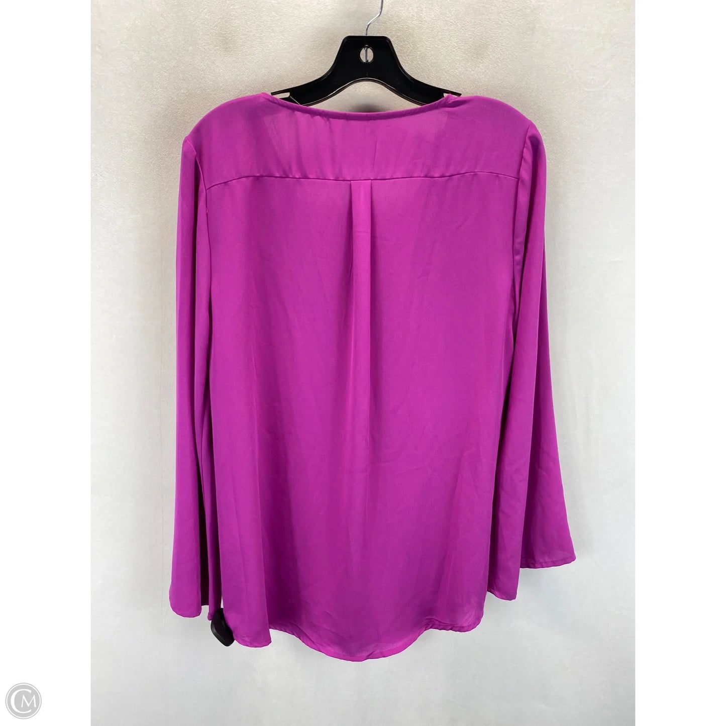 Top Long Sleeve By Tacera In Purple, Size: M