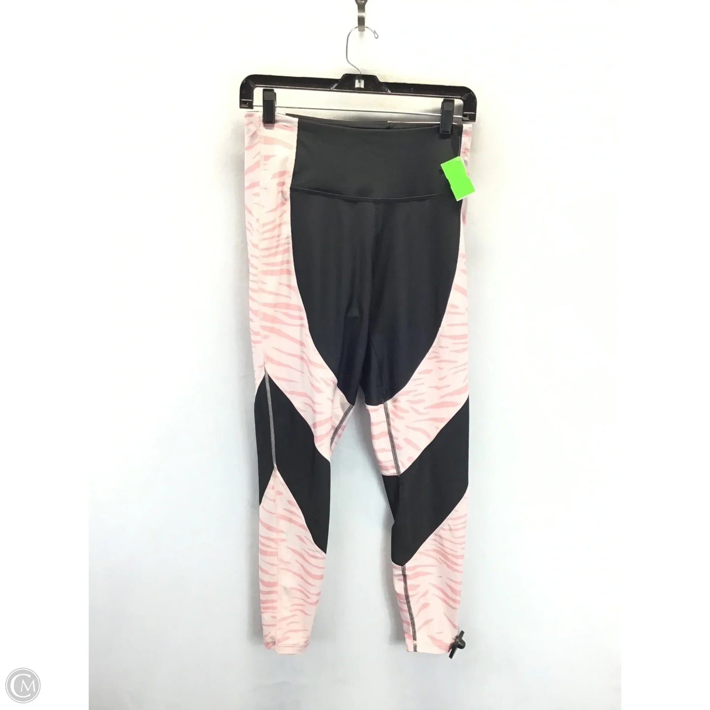 Athletic Leggings By Puma In Black & Pink, Size: M