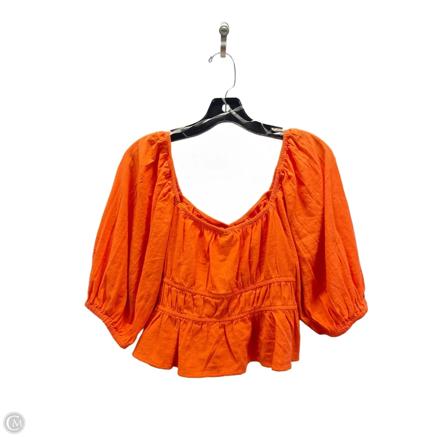 Top 3/4 Sleeve By A New Day In Orange, Size: M