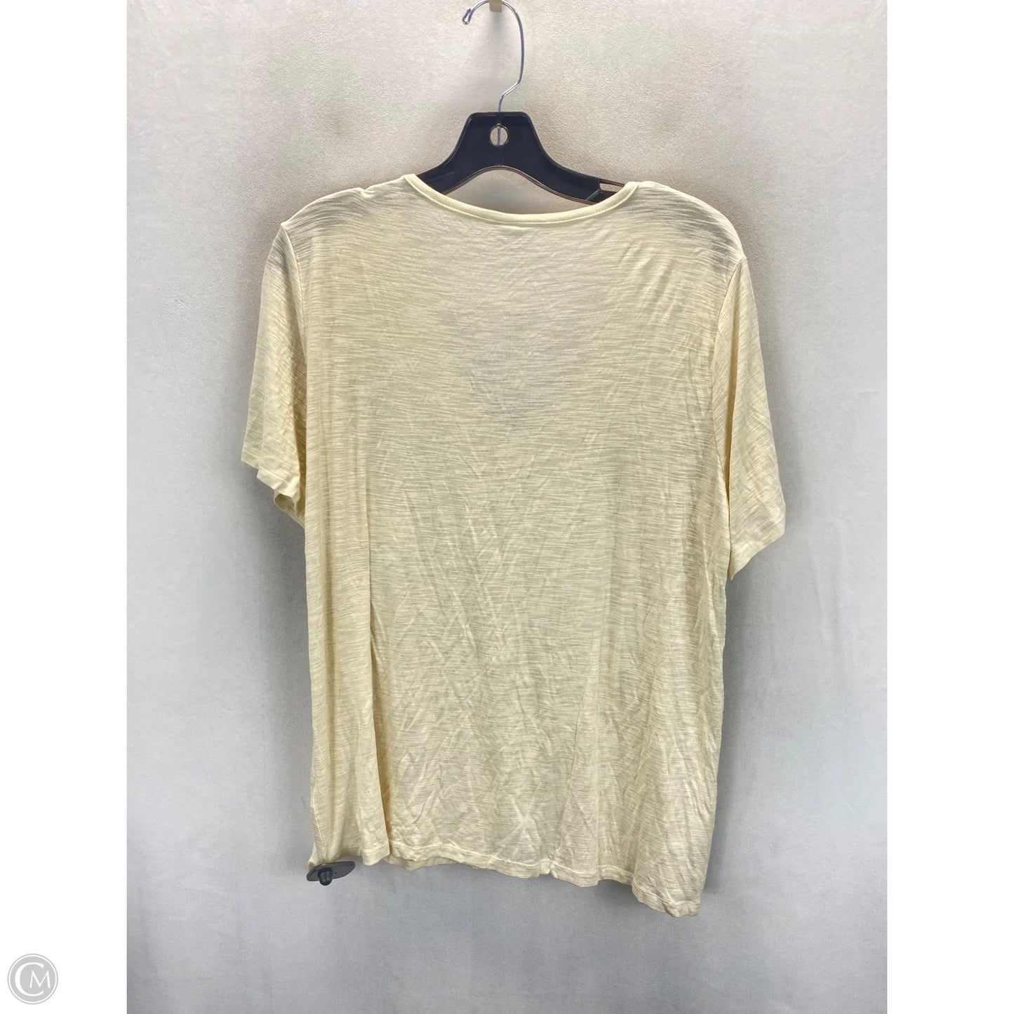 Top Short Sleeve By Old Navy In Cream, Size: L
