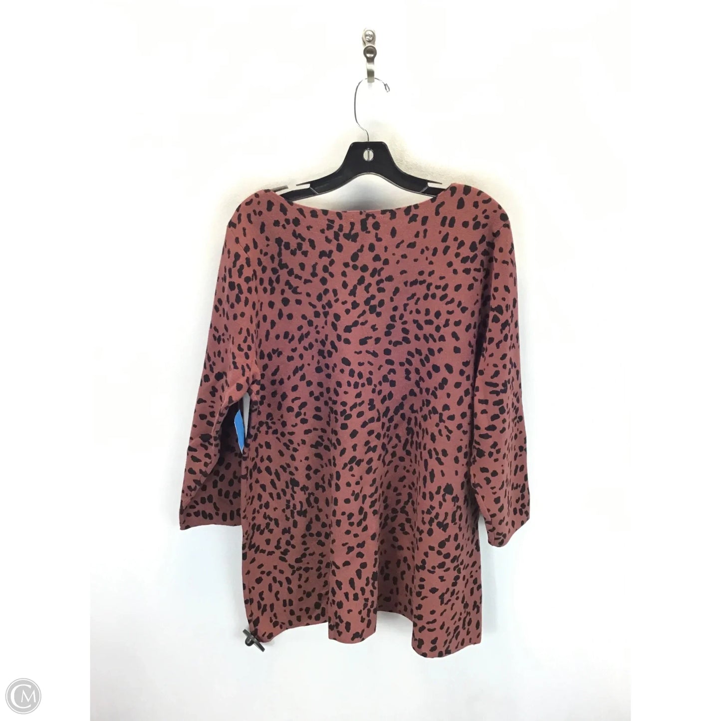 Sweater By Chicos In Animal Print, Size: Xl